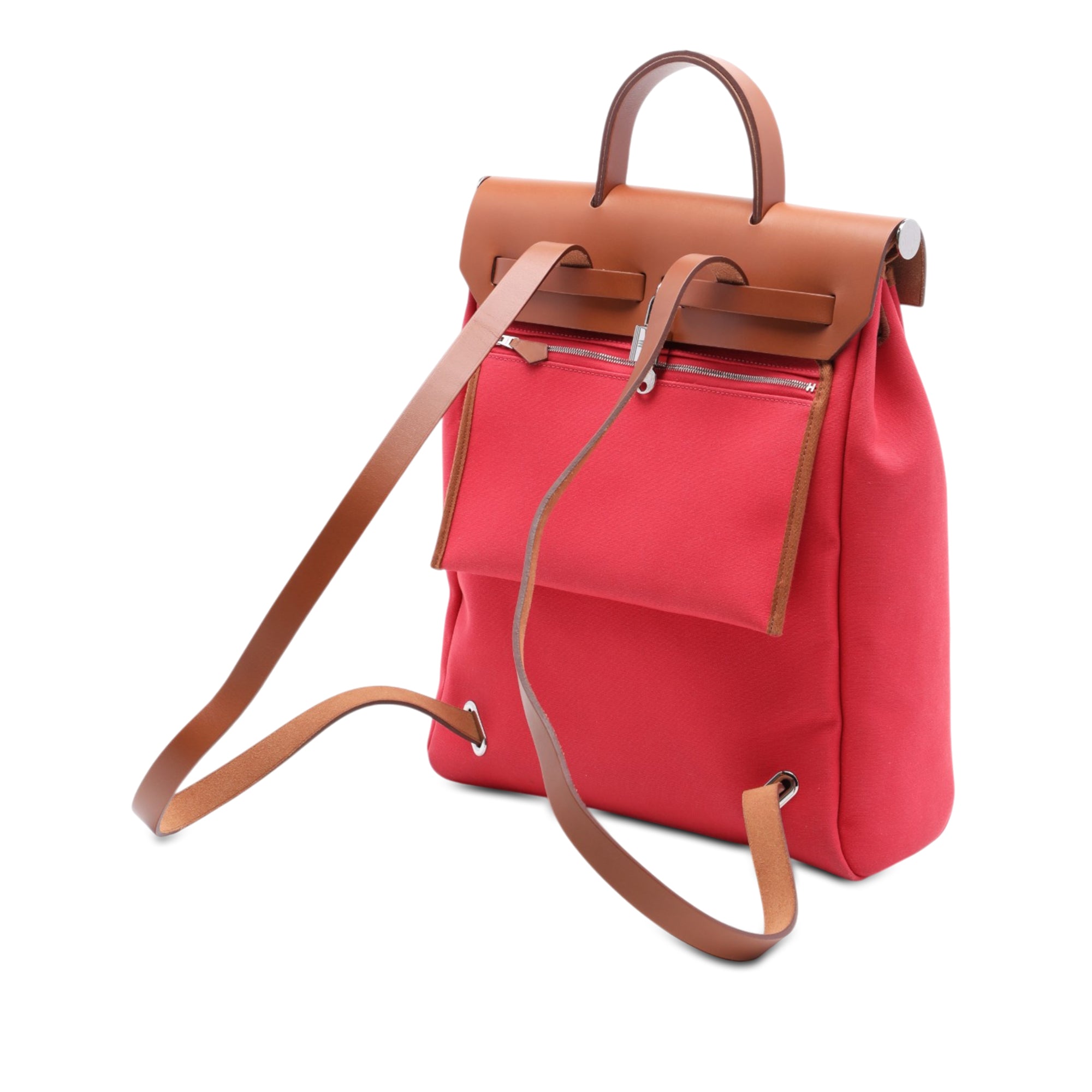 Hermès Toile Herbag A Dos Zip Retourne Backpack - image 2