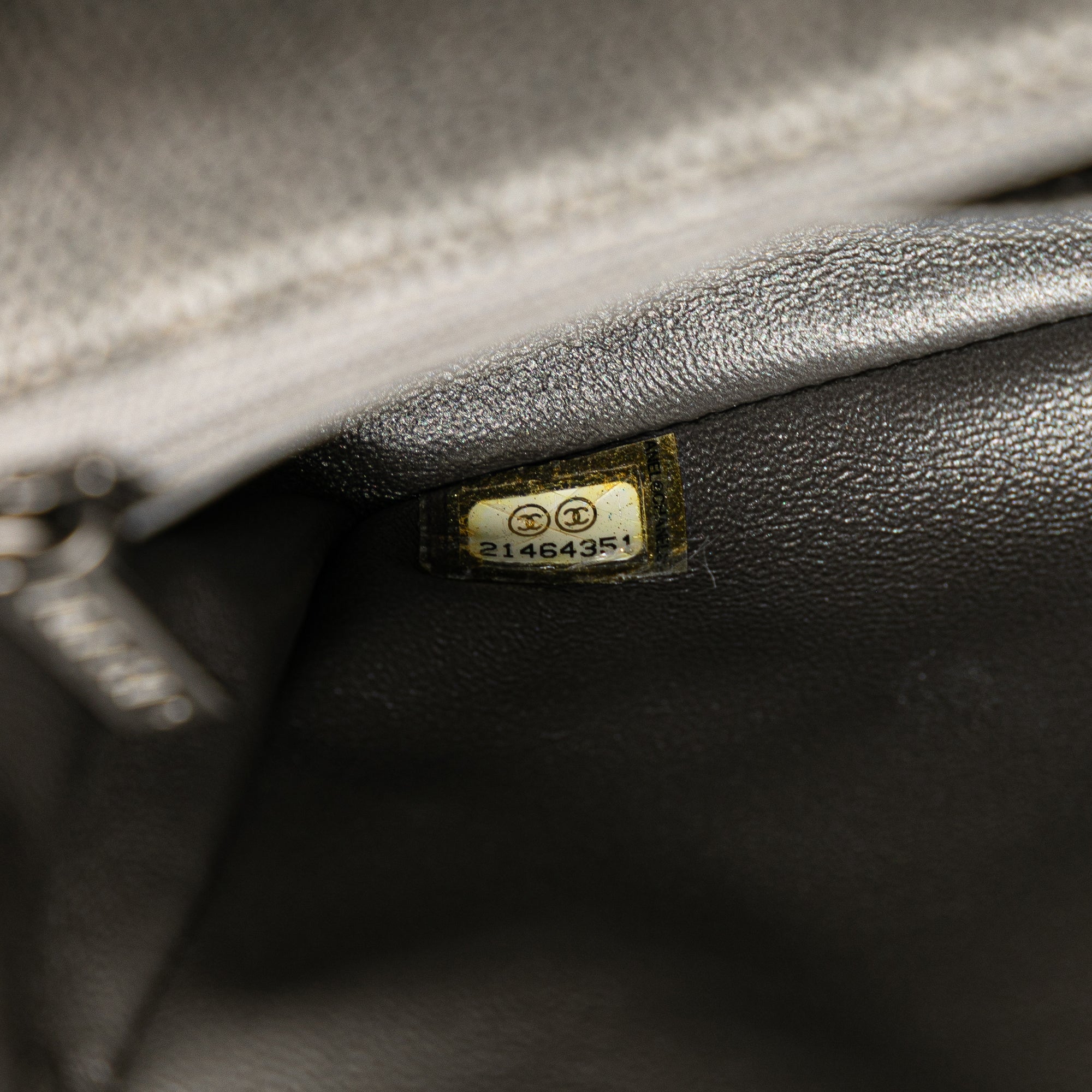 Chanel Mini Rectangular Classic Metallic Caviar Single Flap - image 6