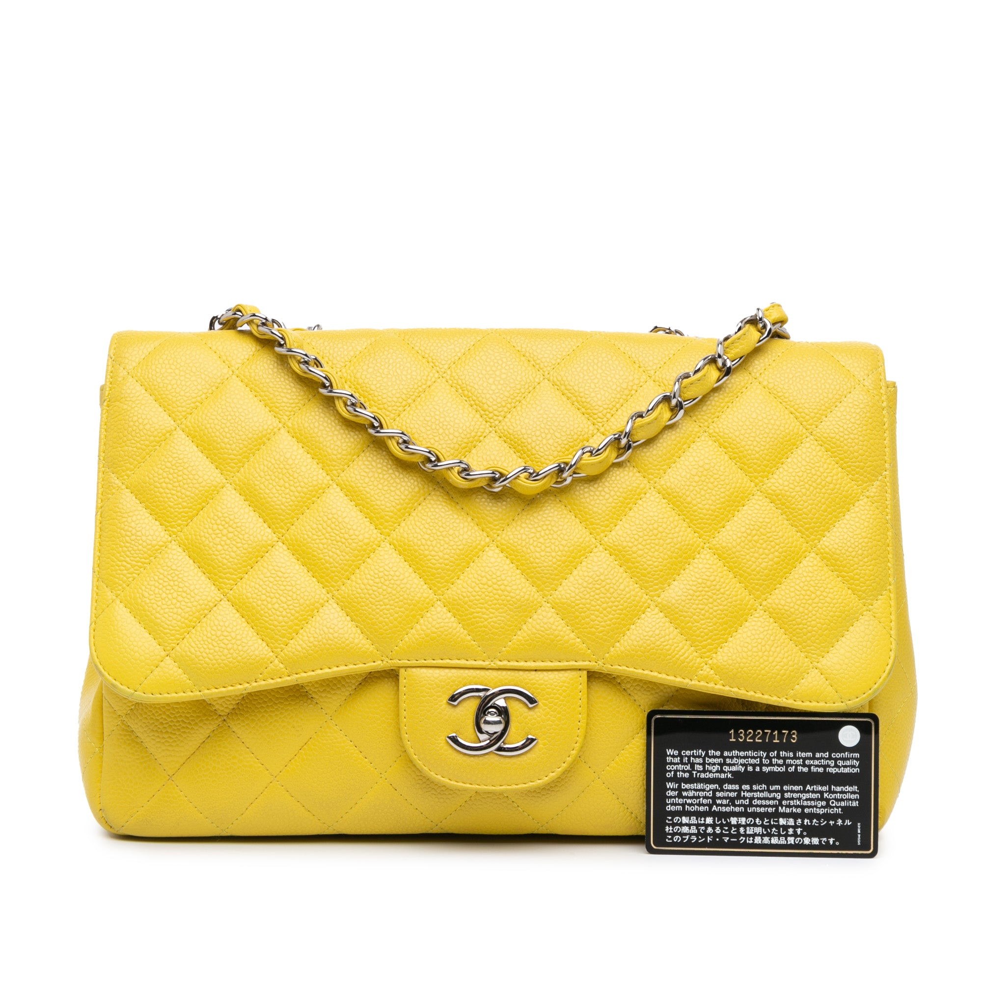 Chanel Jumbo Classic Caviar Single Flap - image 11