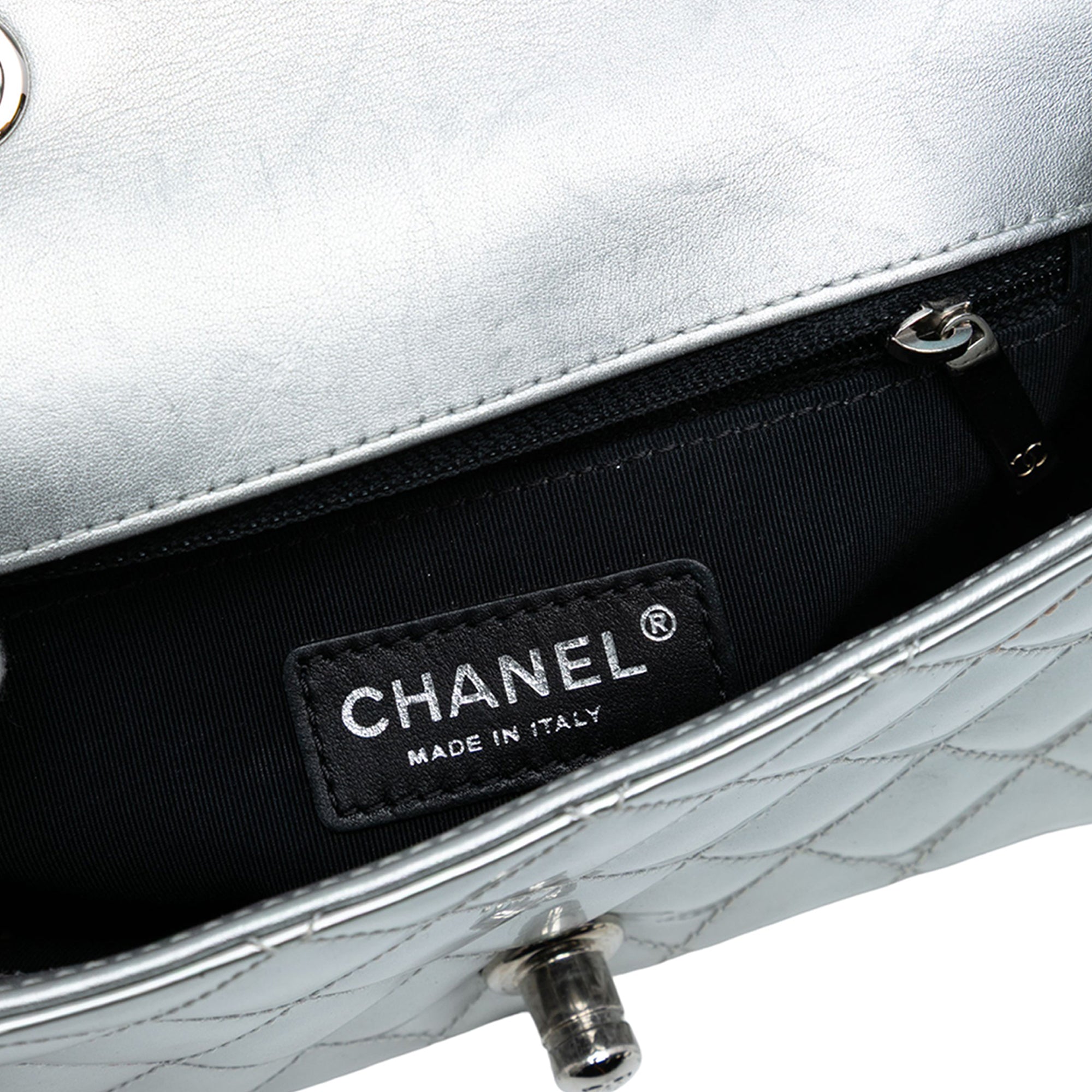 Chanel Small Quilted Metallic Patent Coco Boy Flap - image 5