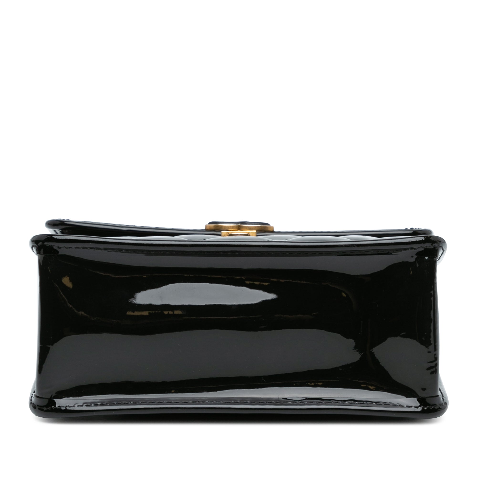 Chanel Mini Quilted Patent Graphic Catch Flap - image 3