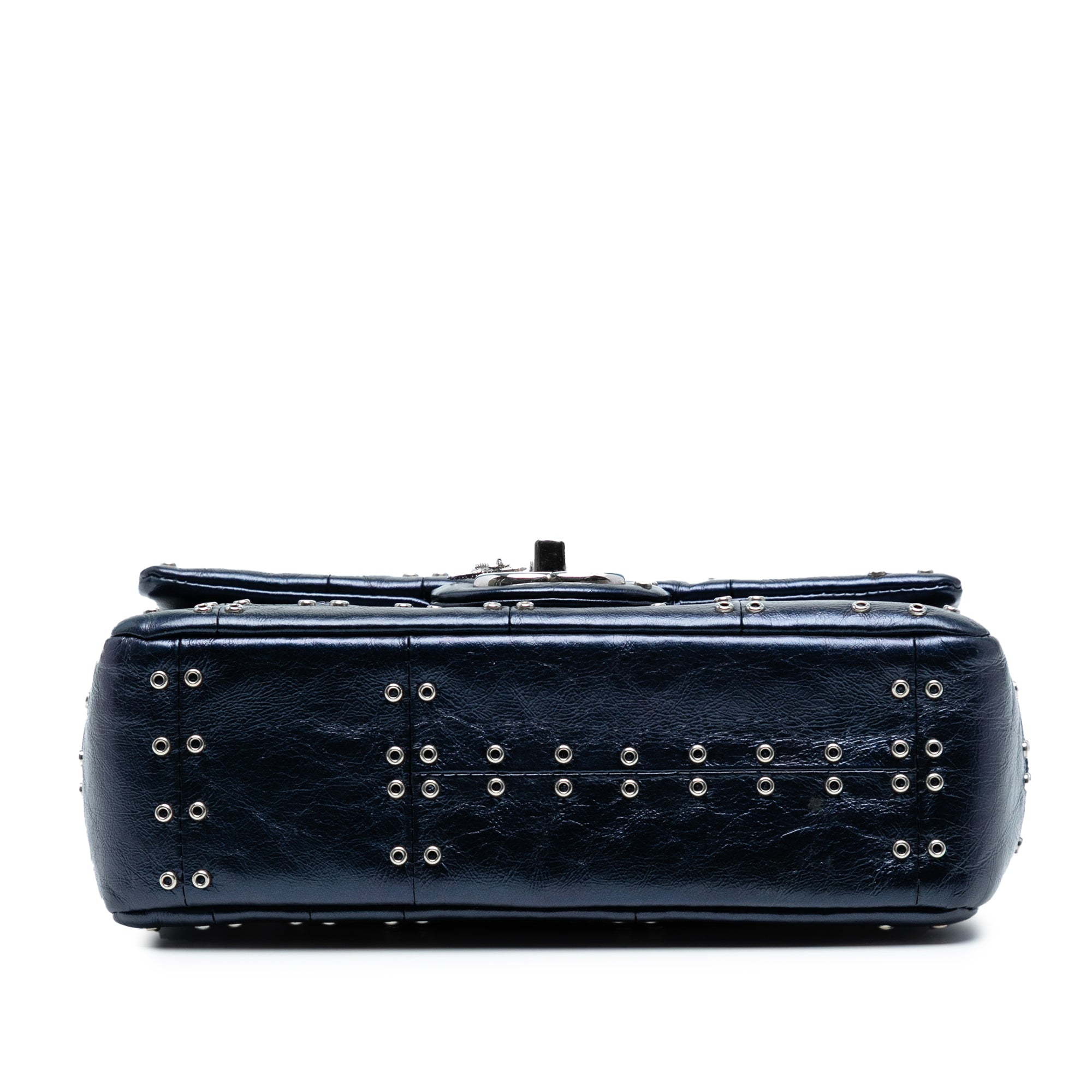 Chanel Mini Rectangular Classic Glazed Calfskin Grommets Airlines Single Flap - image 3