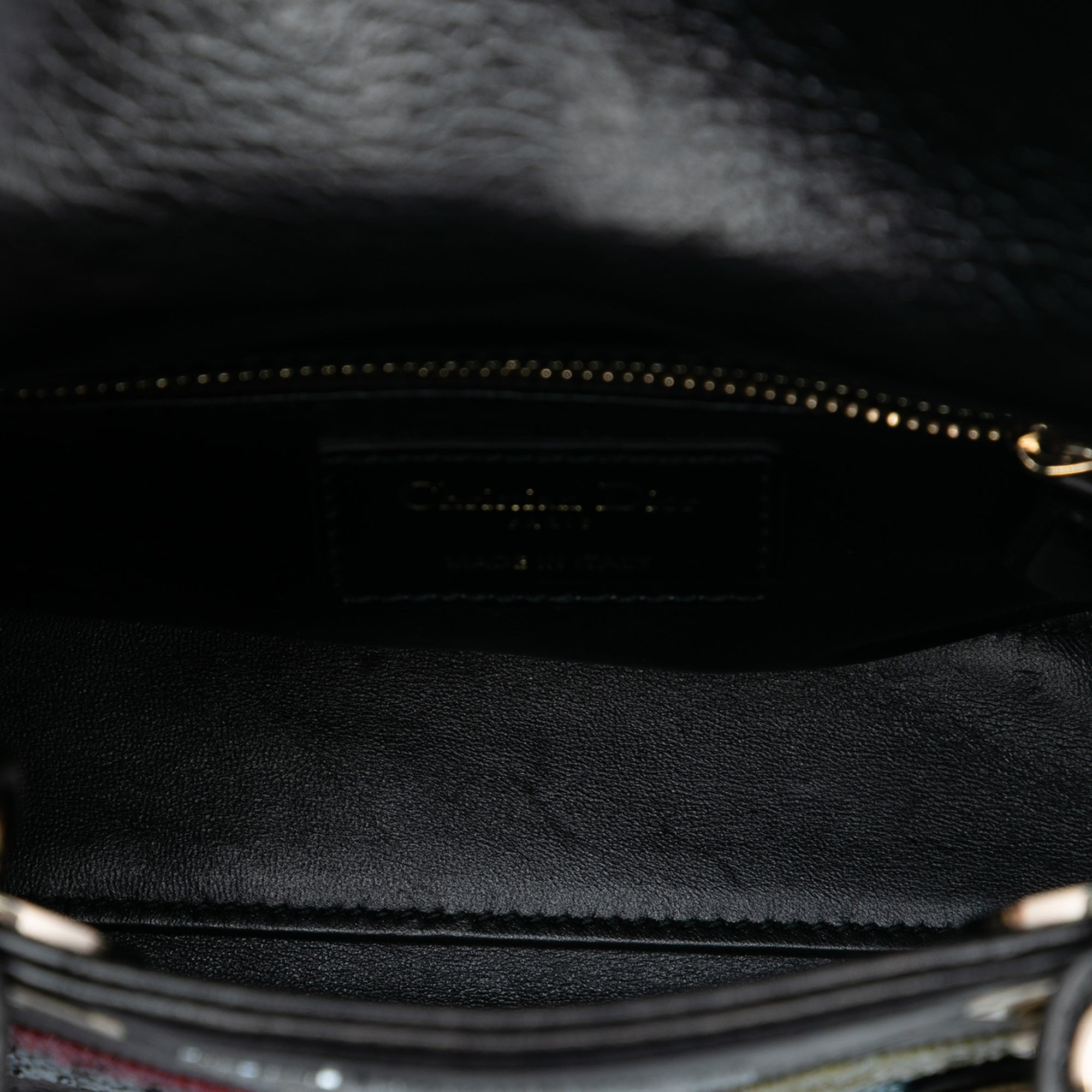 Dior Mini Calfskin Beaded Lady Dior - image 4