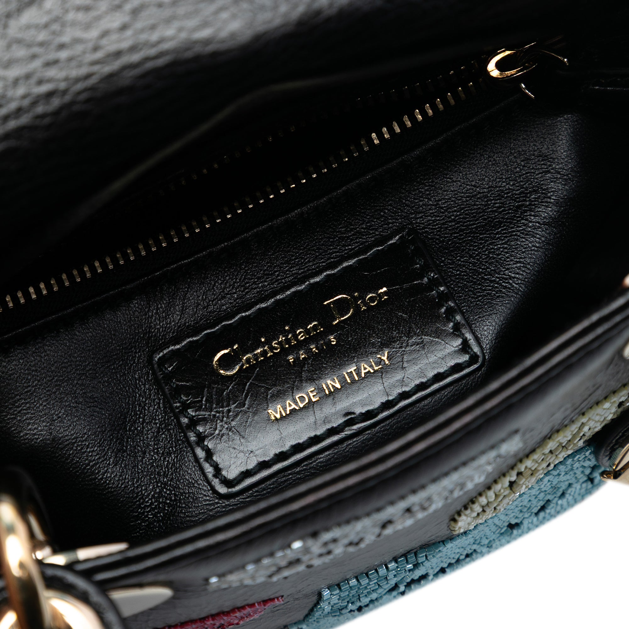 Dior Mini Calfskin Beaded Lady Dior - image 5