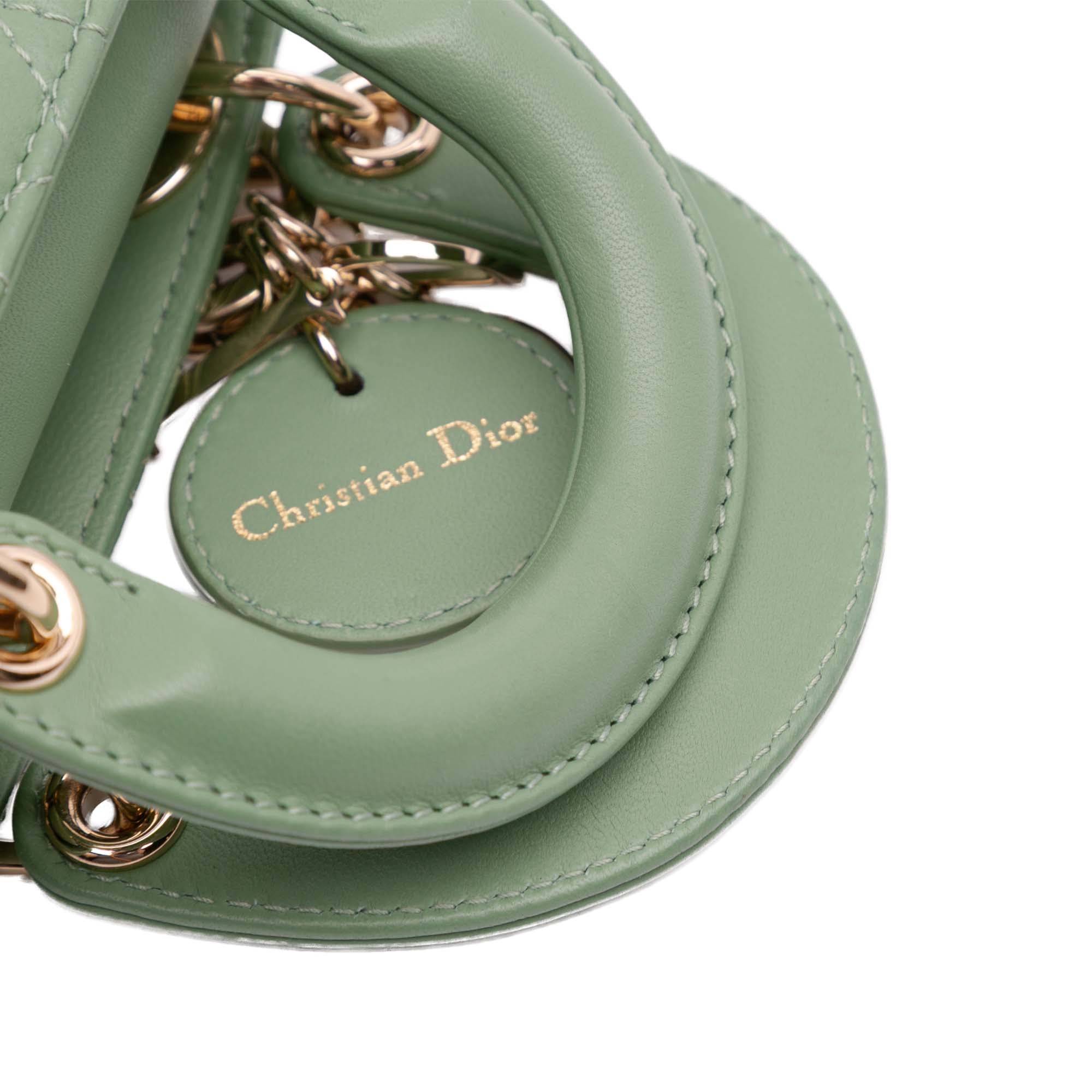 Dior Micro Lambskin Cannage Lady Dior - image 10