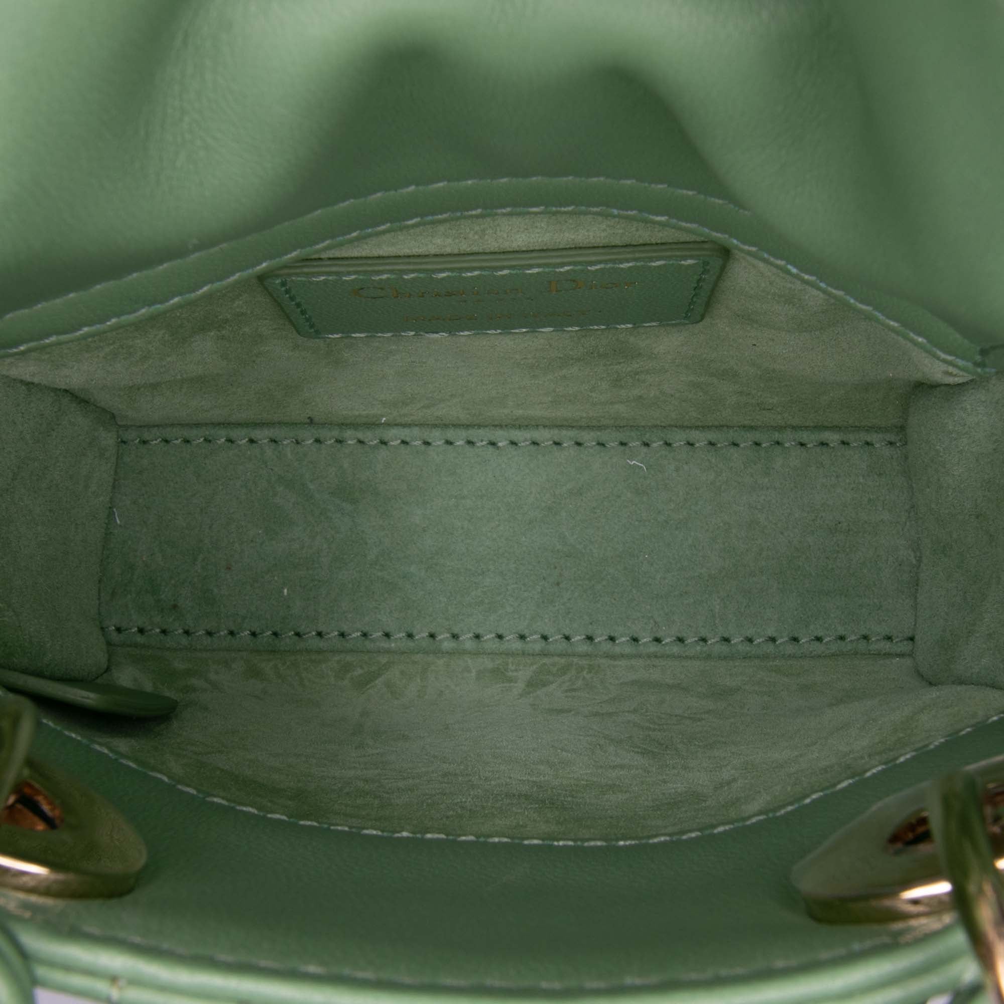 Dior Micro Lambskin Cannage Lady Dior - image 4