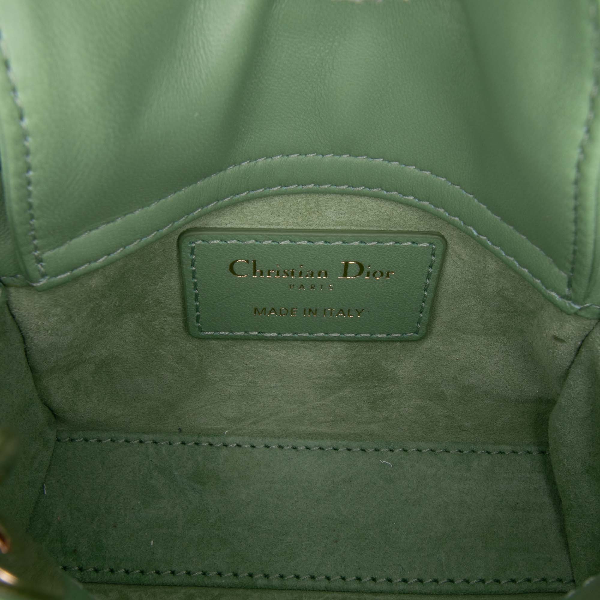 Dior Micro Lambskin Cannage Lady Dior - image 5