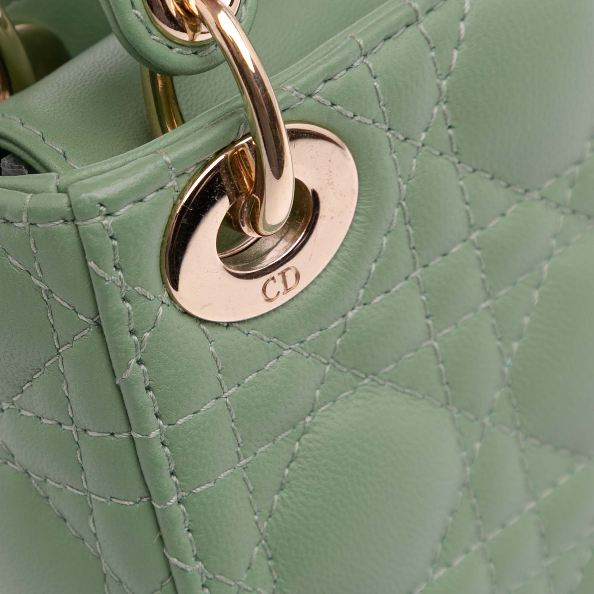Dior Micro Lambskin Cannage Lady Dior - image 7