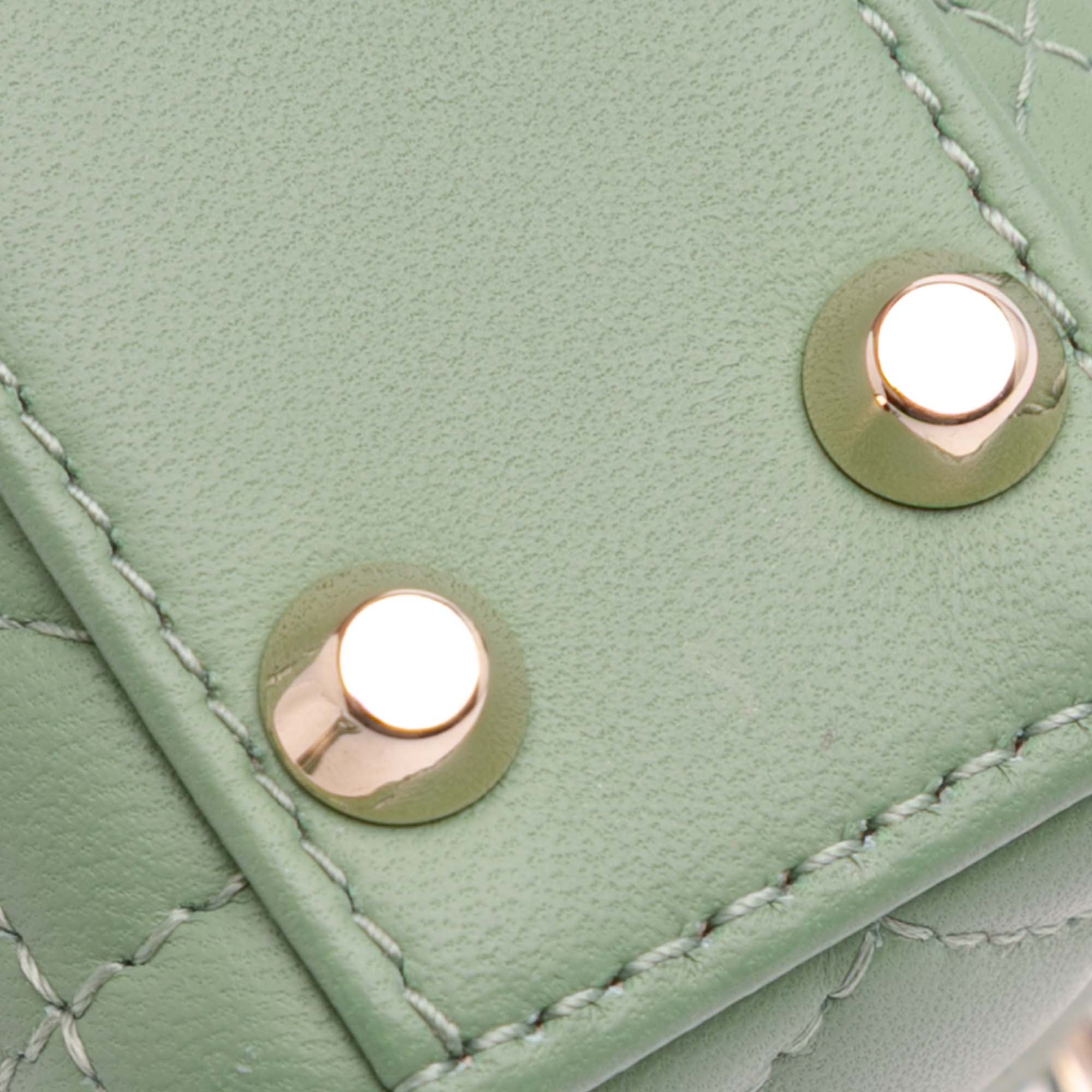 Dior Micro Lambskin Cannage Lady Dior - image 9