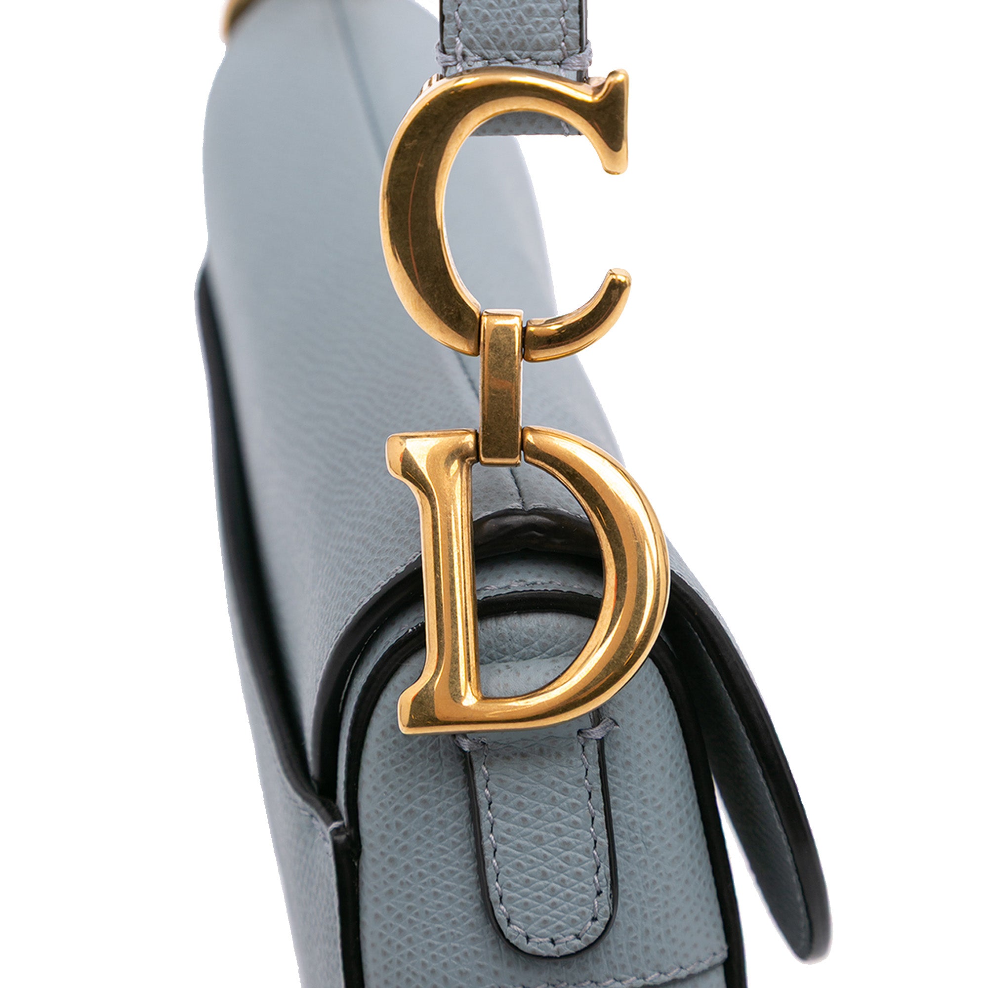 Dior Mini Grained Calfskin Saddle Bag - image 8