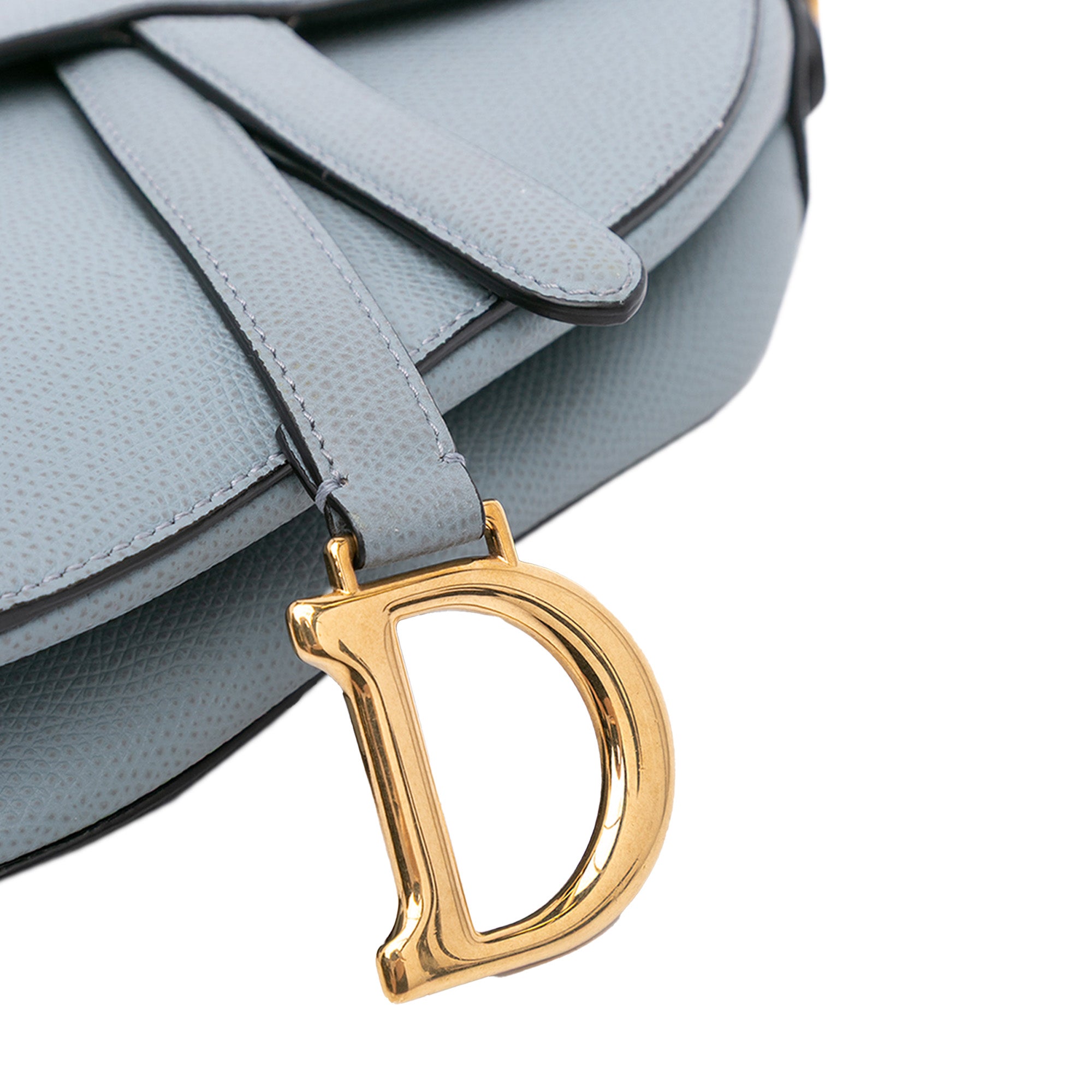 Dior Mini Grained Calfskin Saddle Bag - image 9
