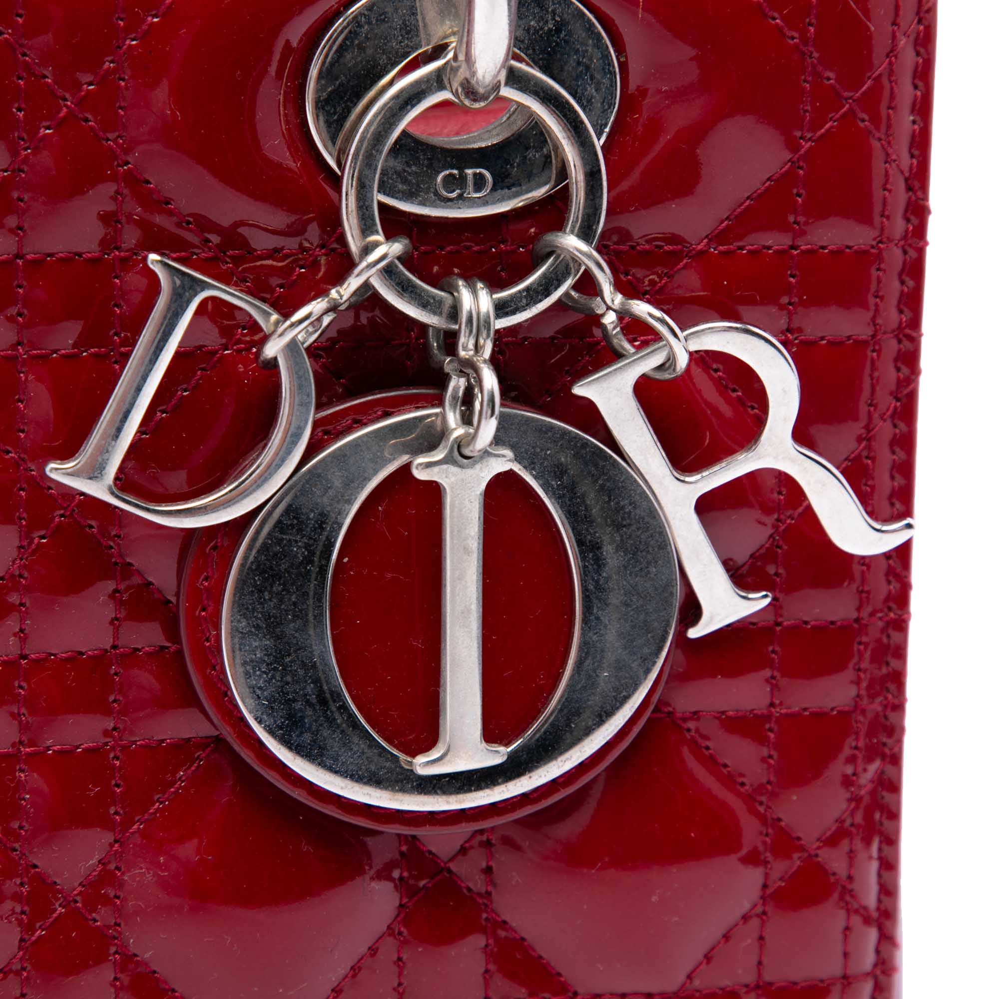 Dior Medium Patent Cannage Lady Dior - image 5