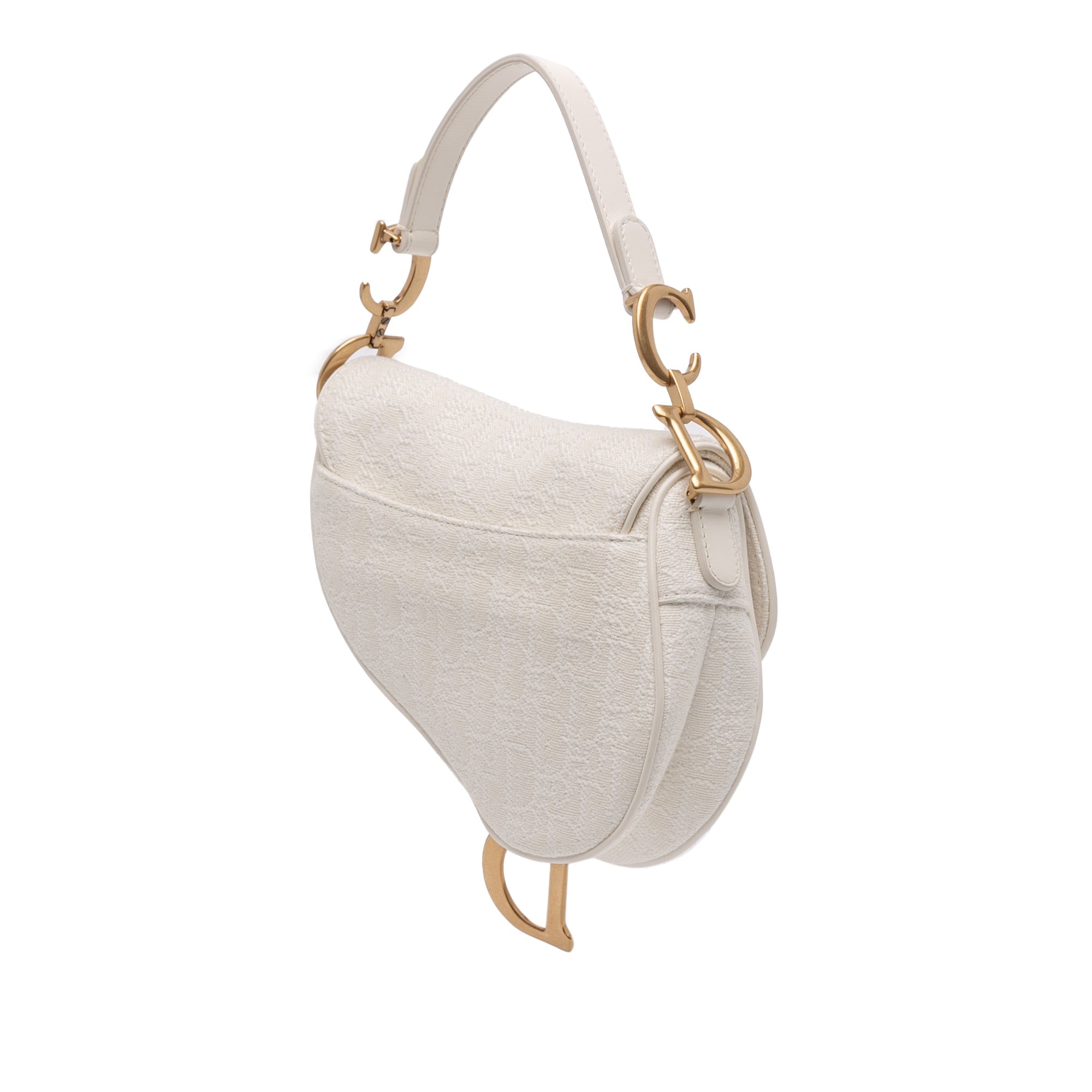 Dior Mini Oblique Embroidered Canvas Saddle Bag - image 2
