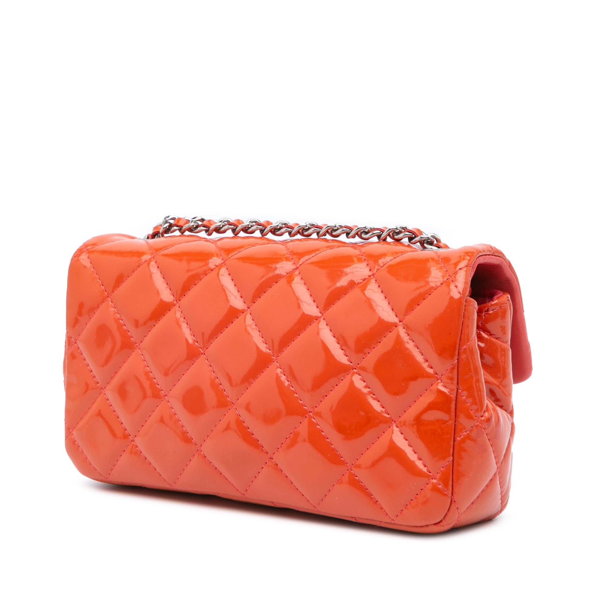 Chanel Extra Mini Rectangular Classic Patent Single Flap - image 2