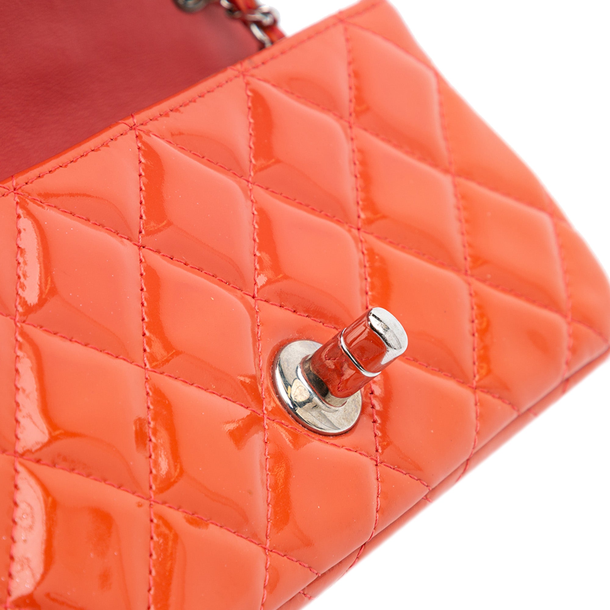 Chanel Extra Mini Rectangular Classic Patent Single Flap - image 9