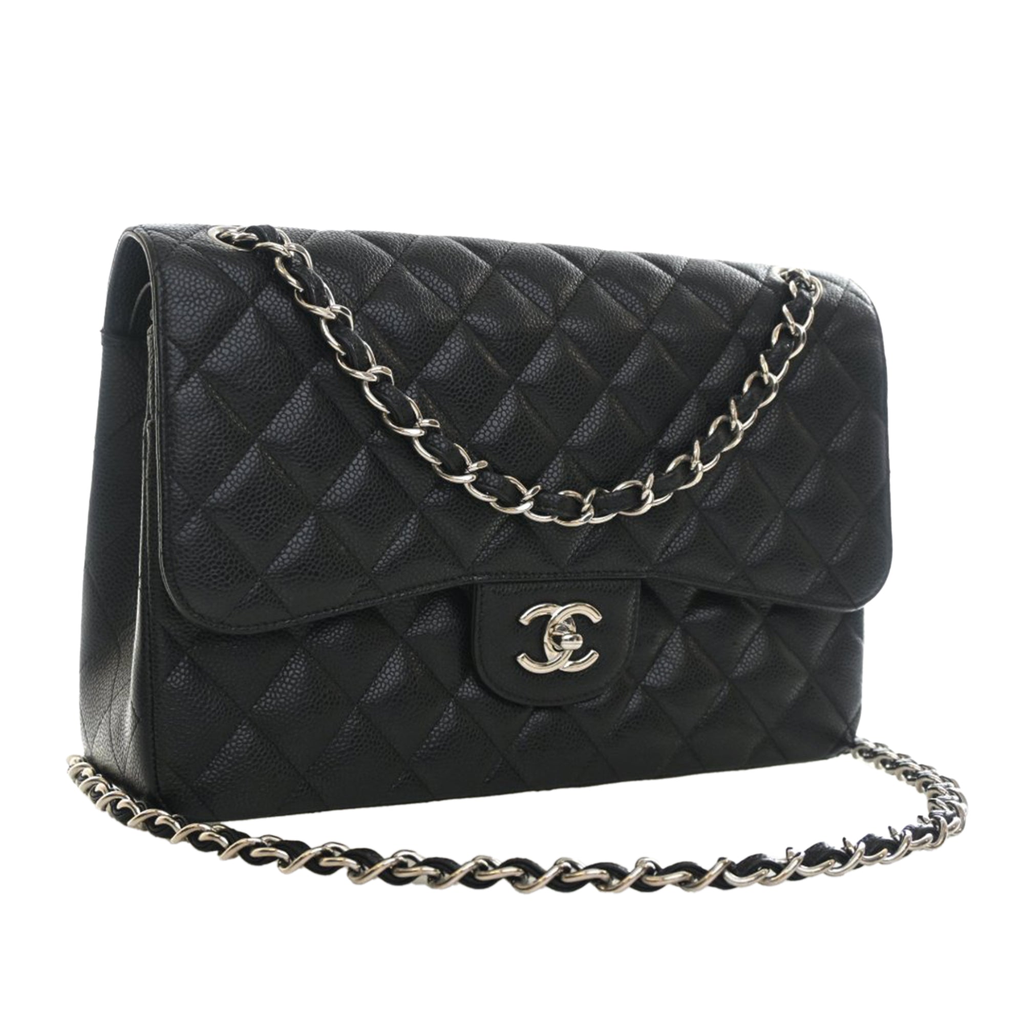 Chanel Jumbo Classic Caviar Double Flap - image 11