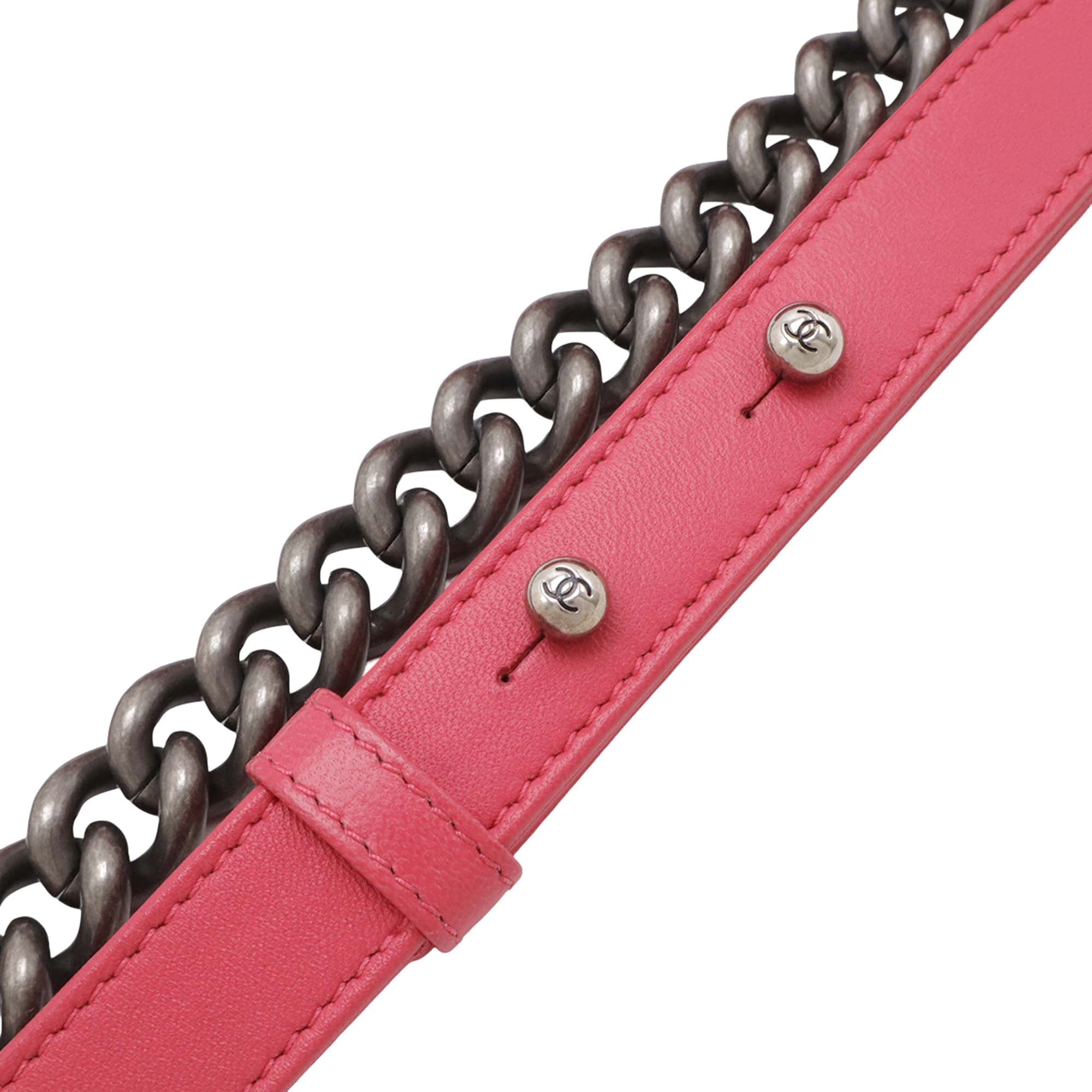 Chanel Old Medium Quilted Lambskin Boy Flap - image 7
