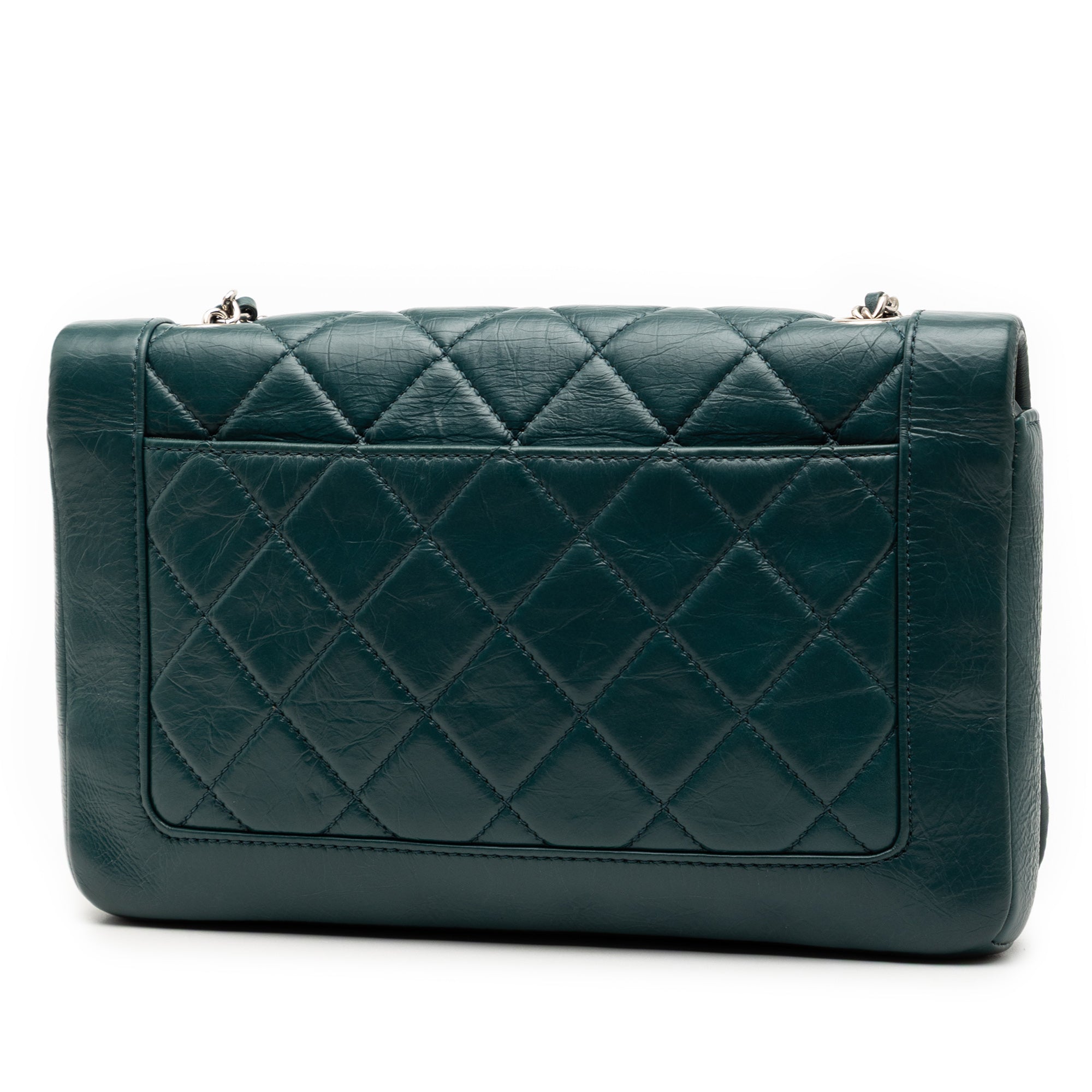 Chanel Small Quilted Crumpled Calfskin Bi Vintage Full Flap - image 2