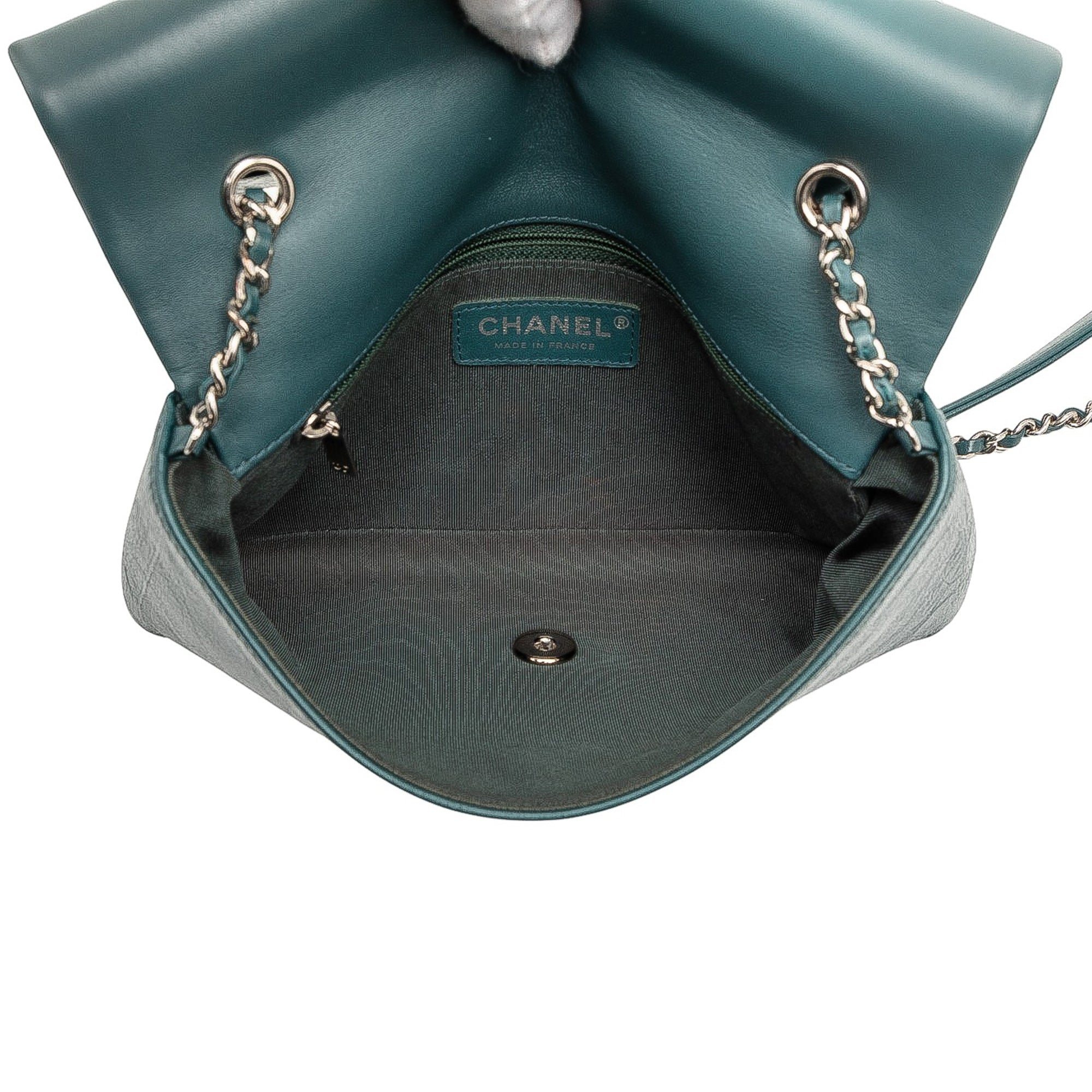 Chanel Small Quilted Crumpled Calfskin Bi Vintage Full Flap - image 4