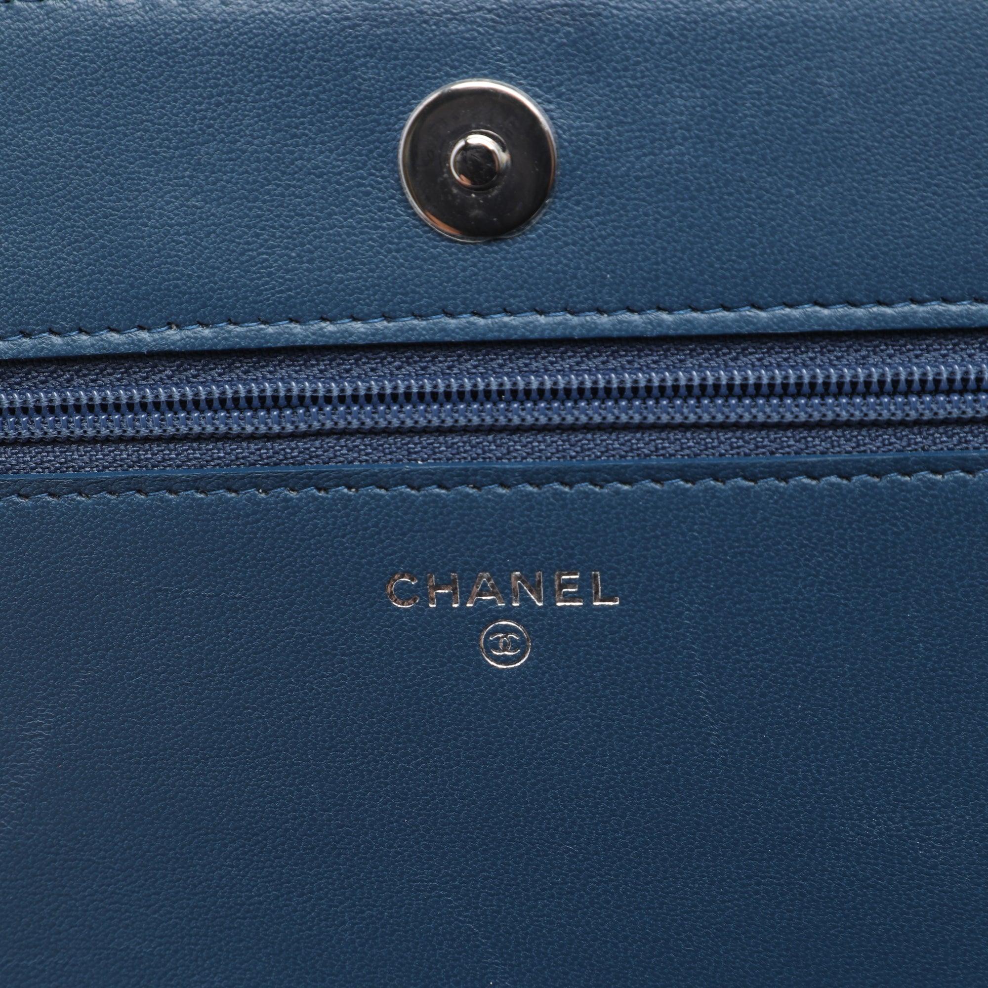 Chanel Crystal Embellished Lambskin Boy Wallet On Chain - image 5