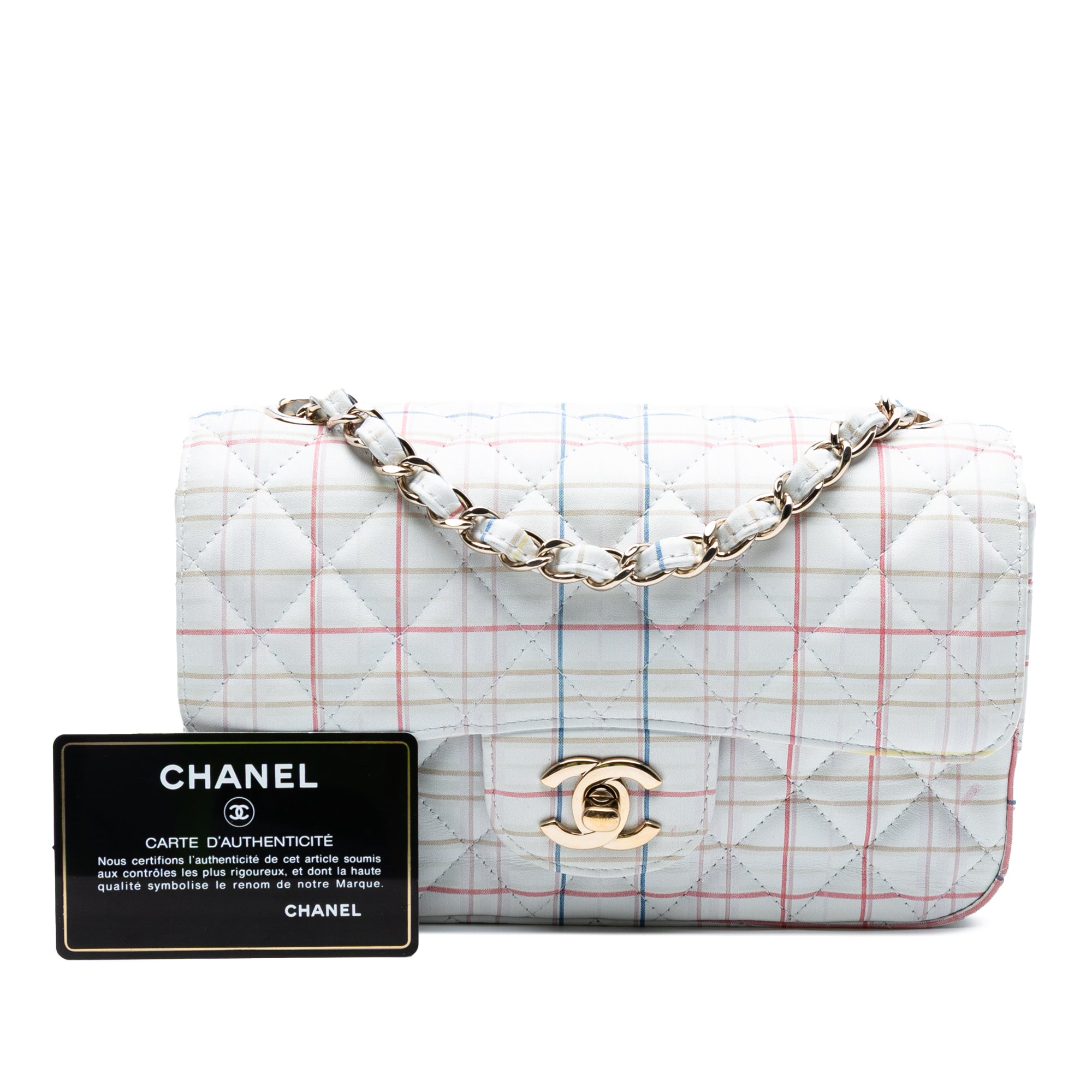 Chanel Mini Rectangular Classic Printed Calfskin Single Flap - image 8