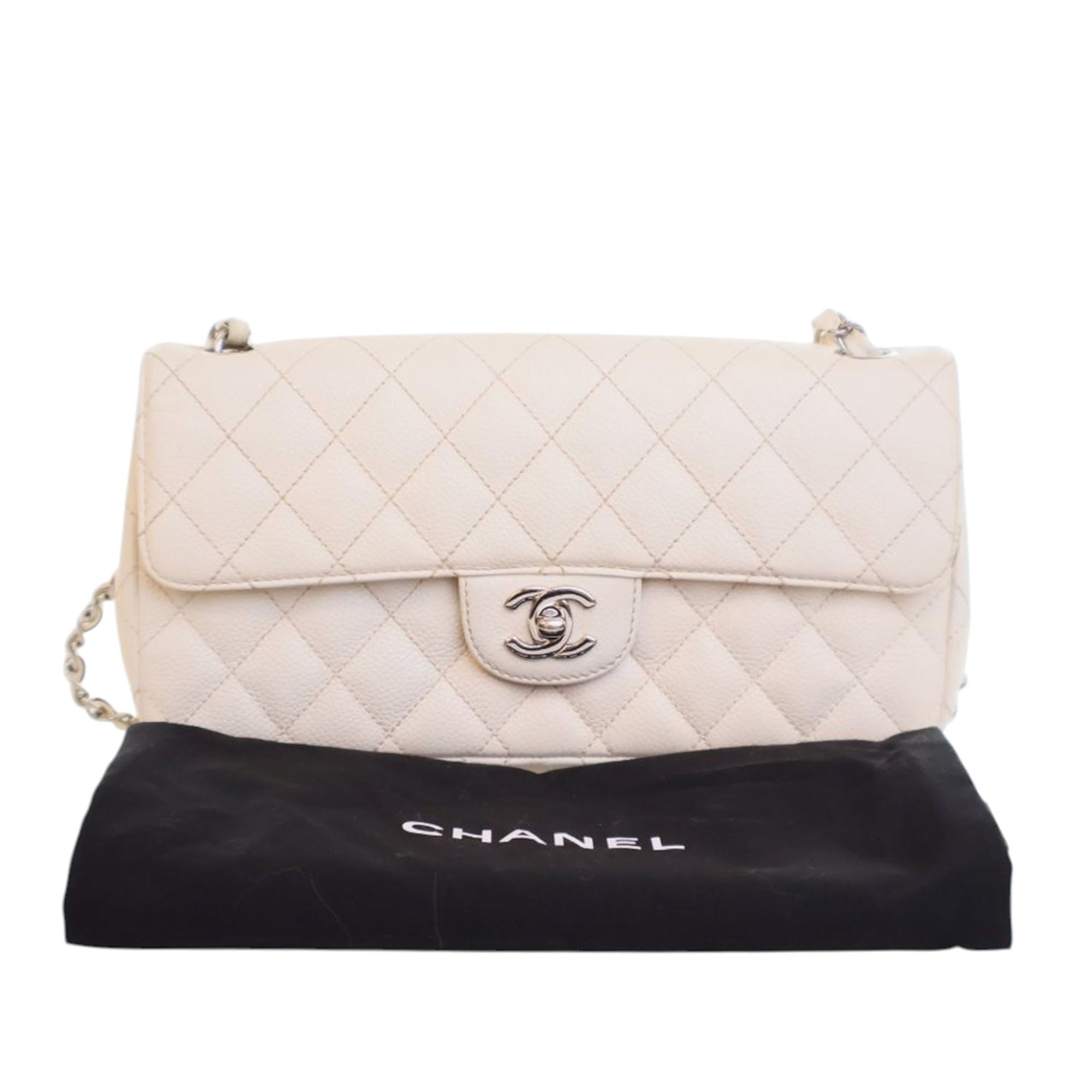 Chanel Classic Caviar East West Single Flap - image 12