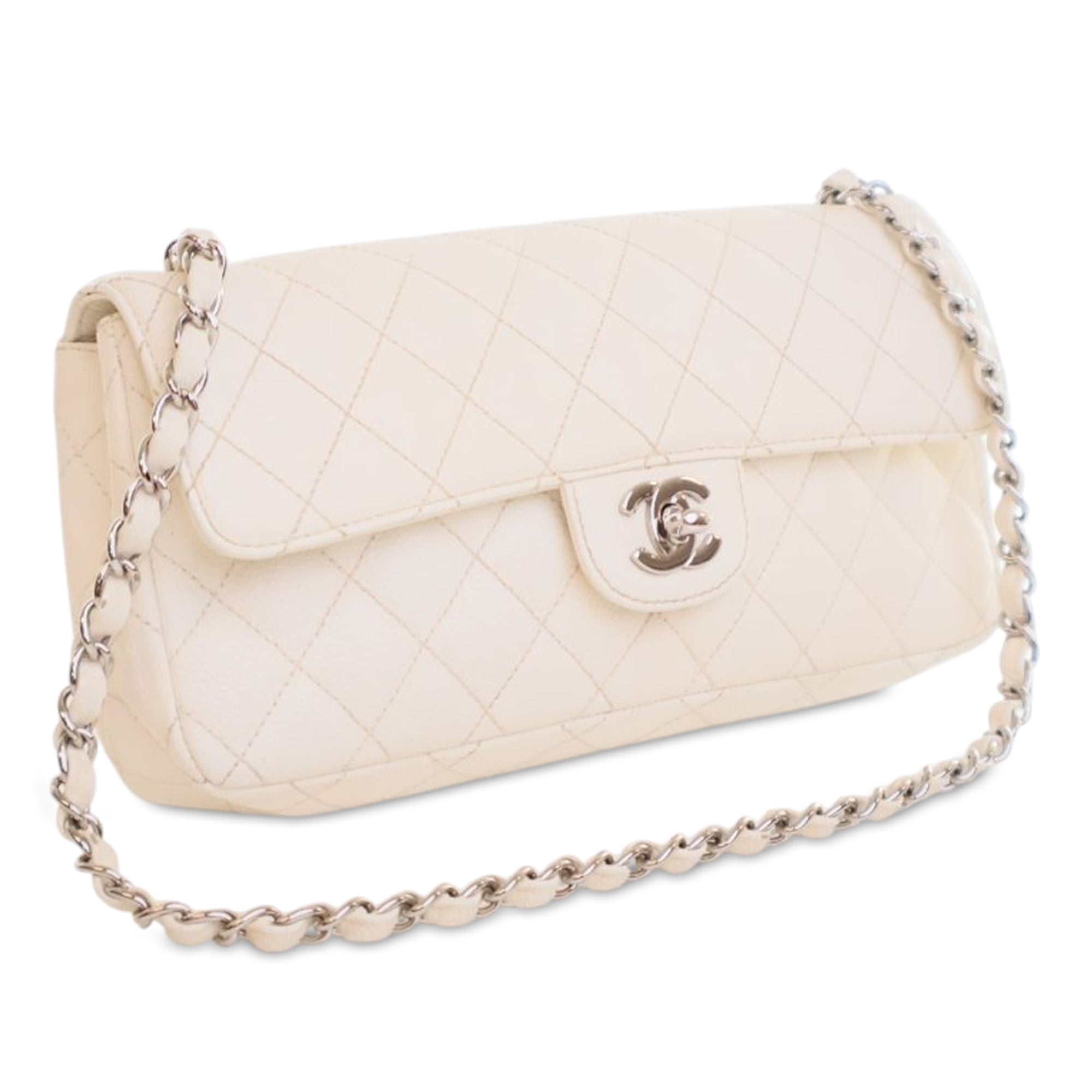 Chanel Classic Caviar East West Single Flap - image 2