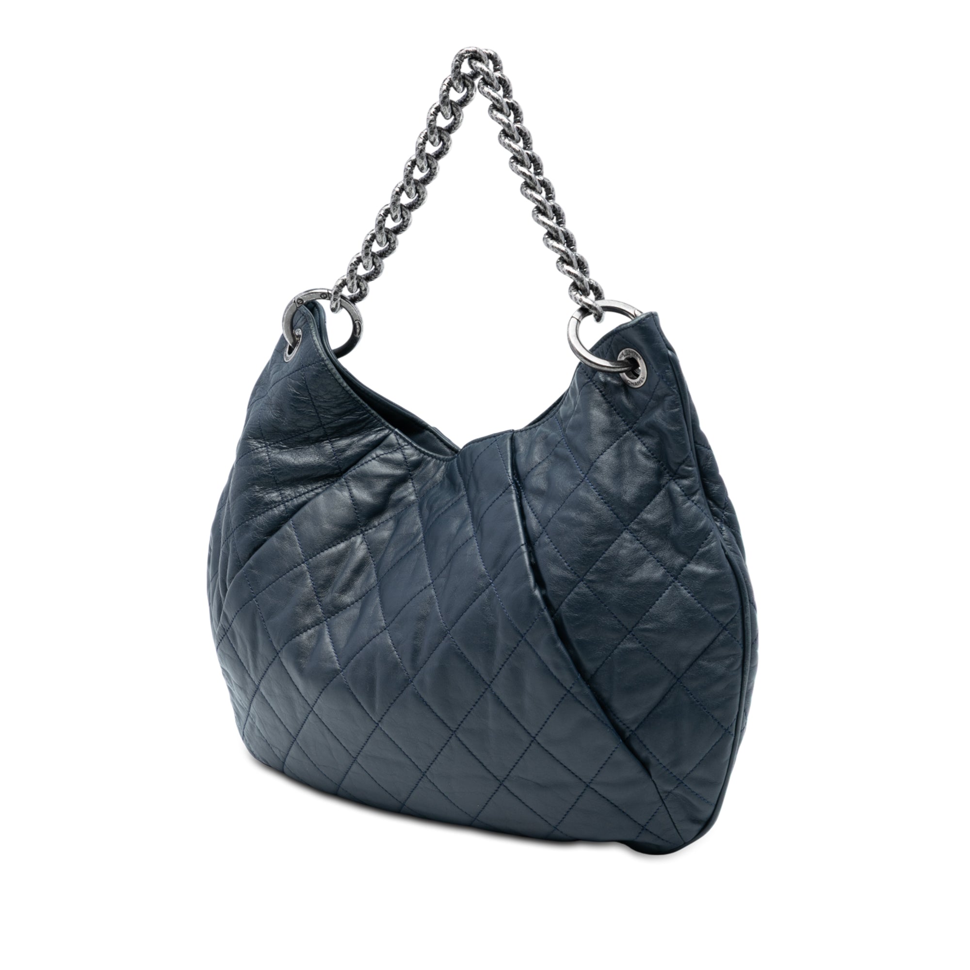 Chanel Quilted Calfskin Coco Pleats Hobo - image 2