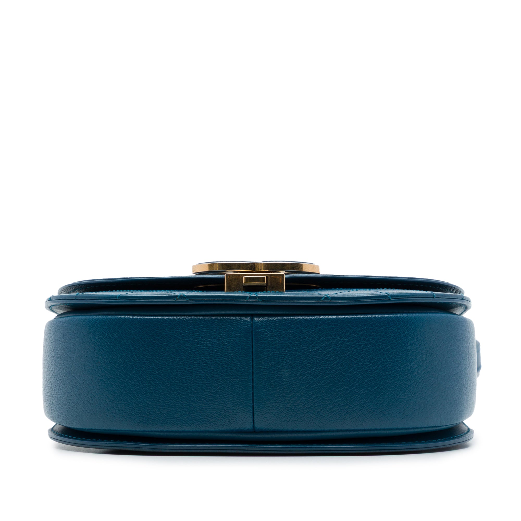 Chanel Small Shiny Calfskin and Quilted Goatskin Coco Curve Flap - image 3