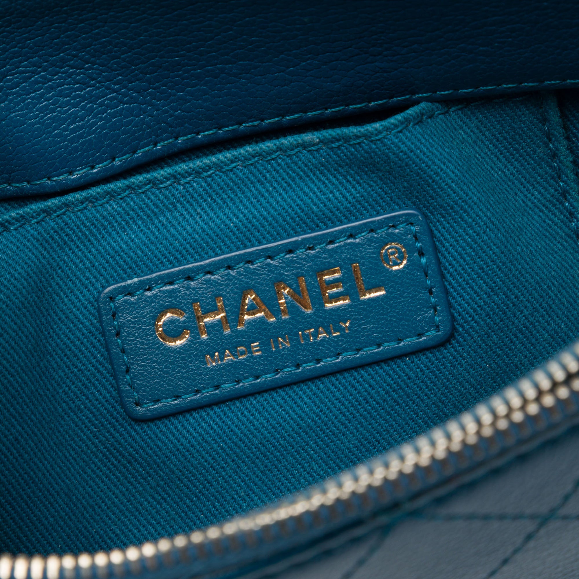 Chanel Small Shiny Calfskin and Quilted Goatskin Coco Curve Flap - image 5