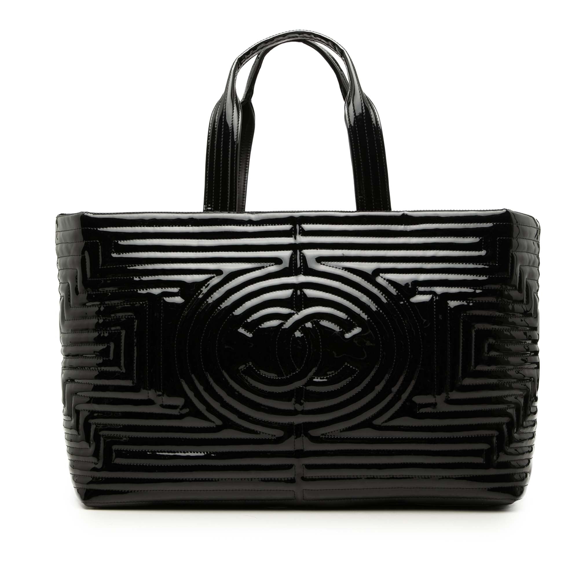 Chanel Vinyl Coco Ming Grand Shopping Tote - image 1