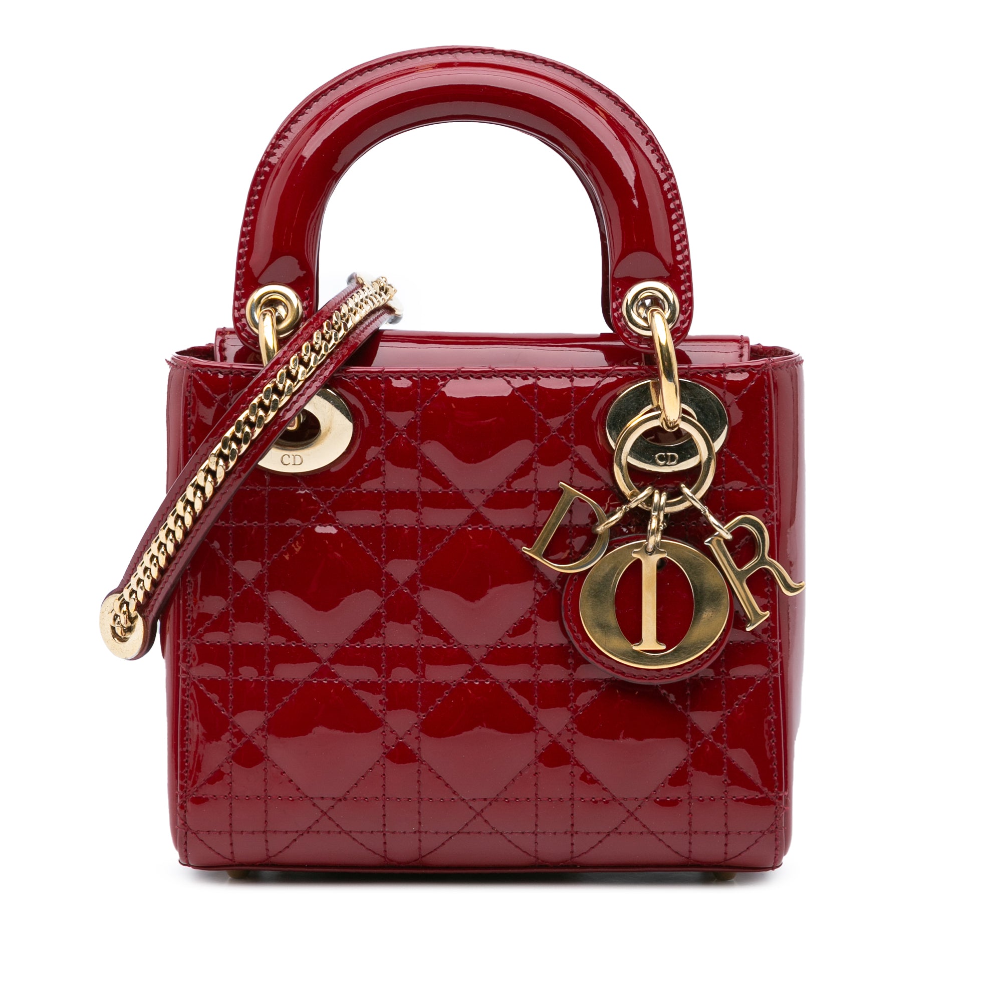 Dior Mini Patent Cannage Lady Dior - image 1