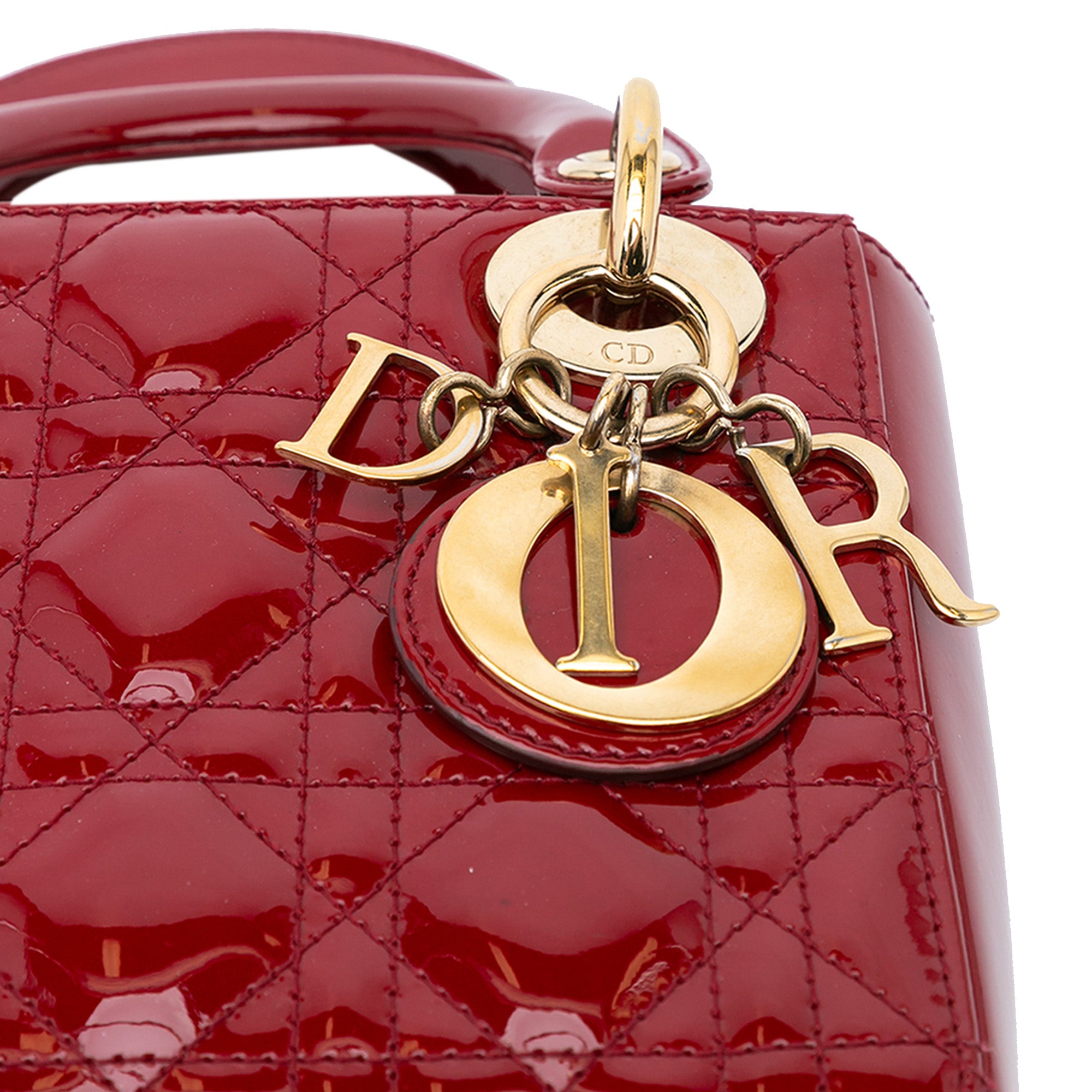 Dior Mini Patent Cannage Lady Dior - image 7