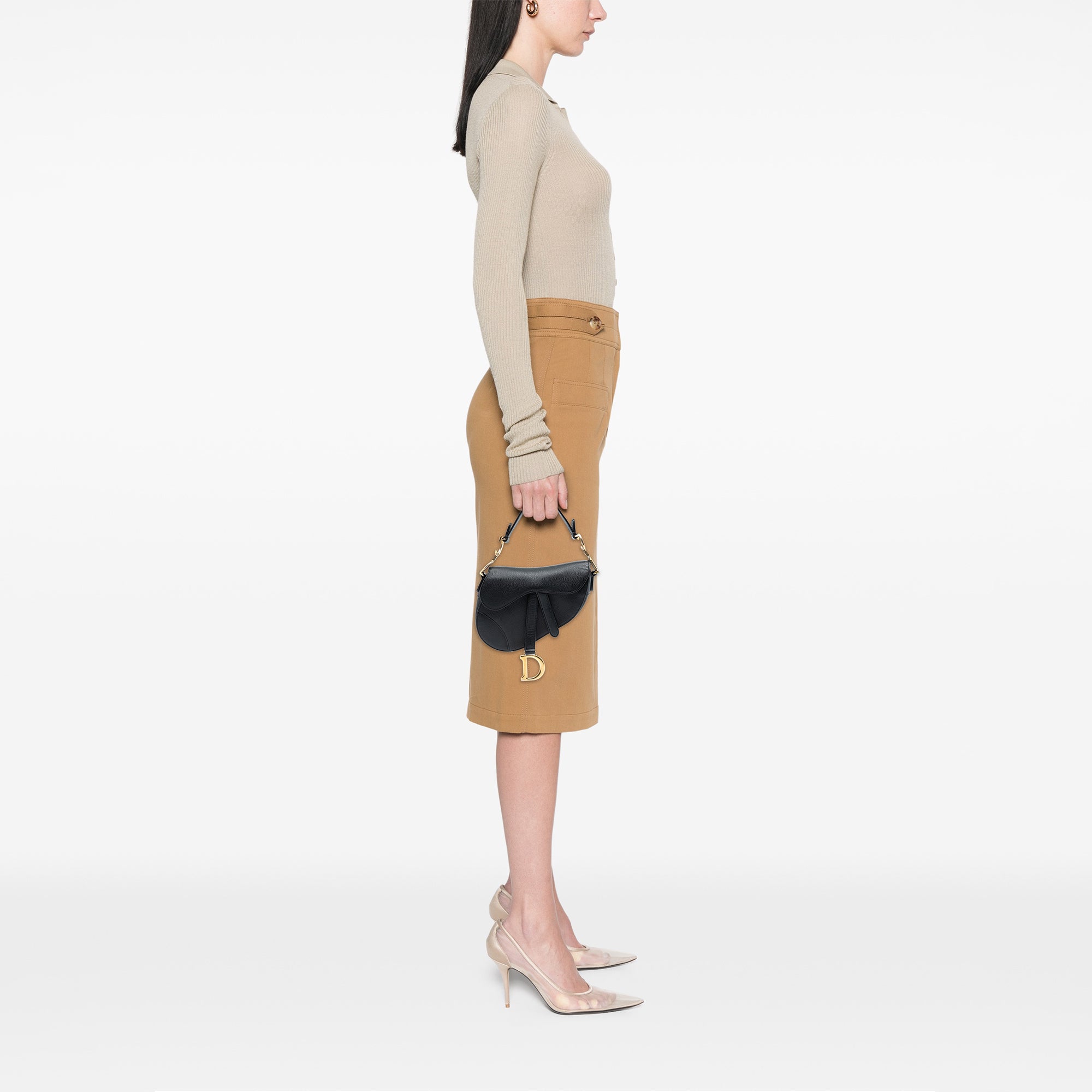 Dior Micro Goatskin Saddle Bag - image 7