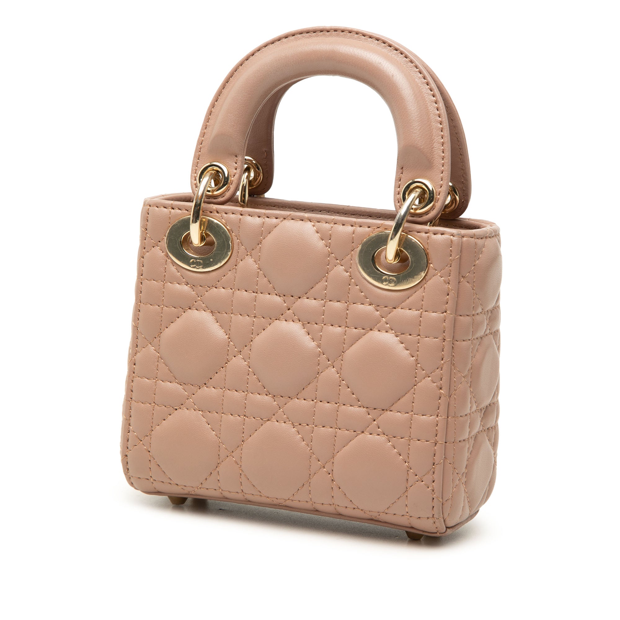 Dior Mini Lambskin Cannage Lady Dior - image 2