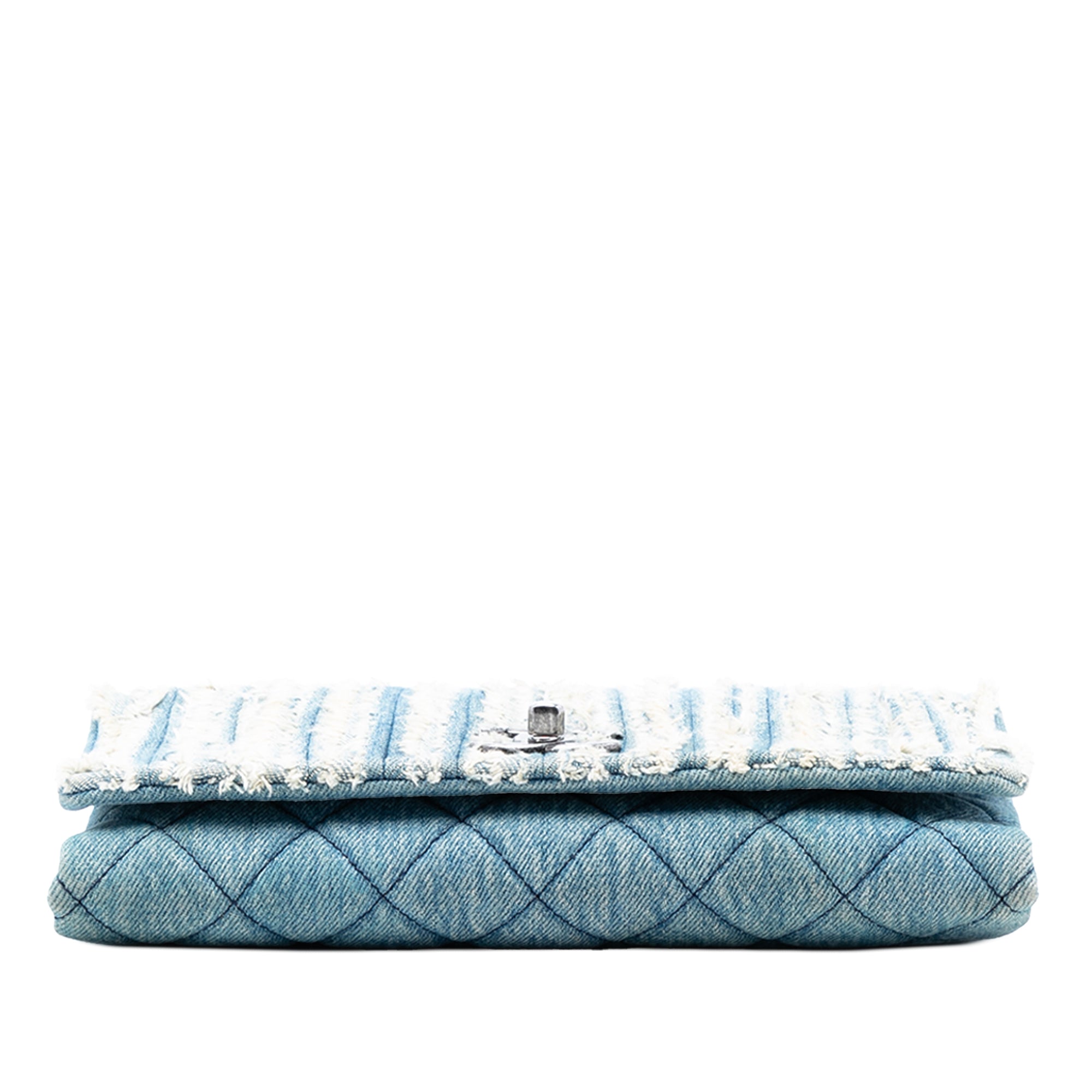 Chanel CC Denim Fringe Single Flap - image 3
