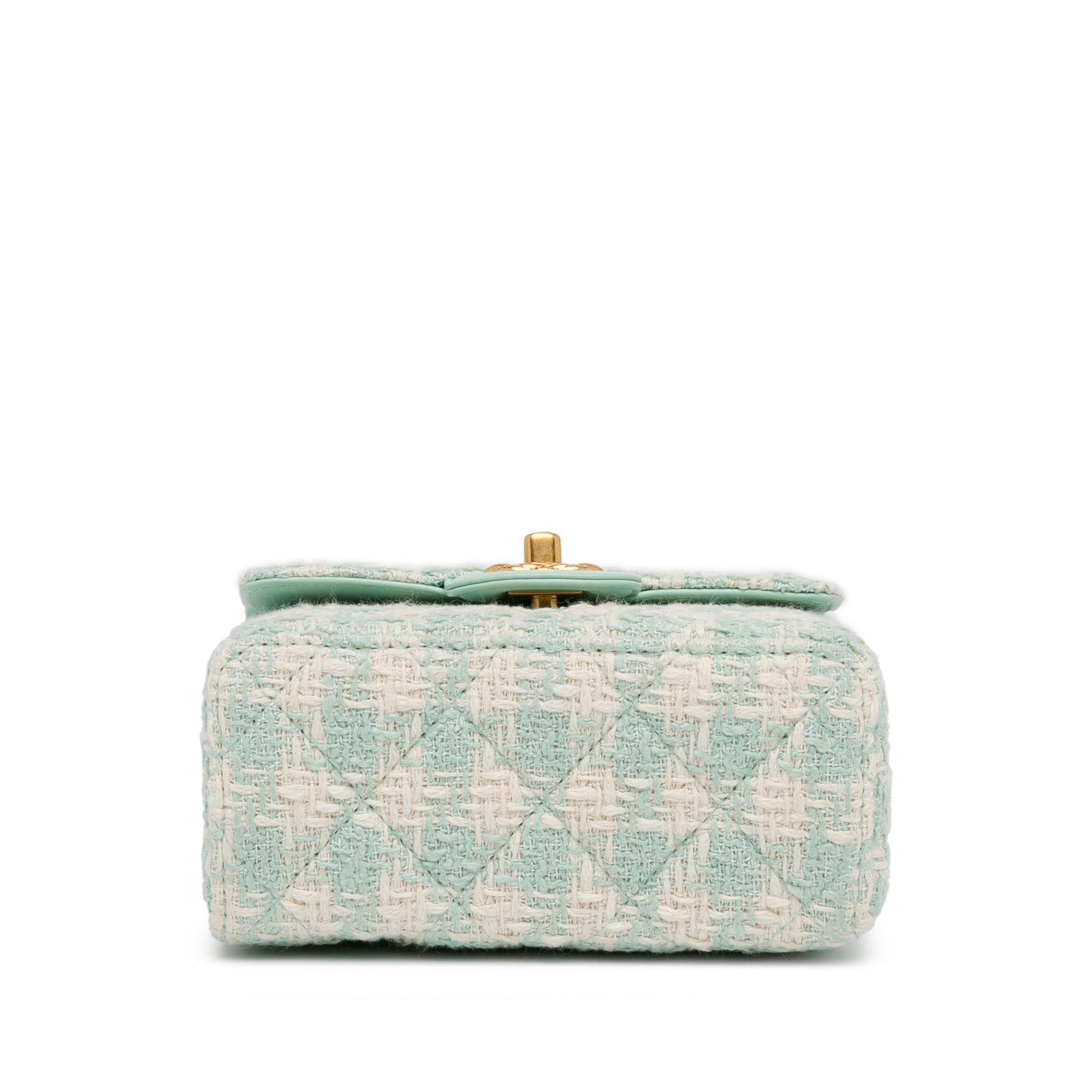 Chanel Quilted Tweed Crush Top Handle Bag - image 4