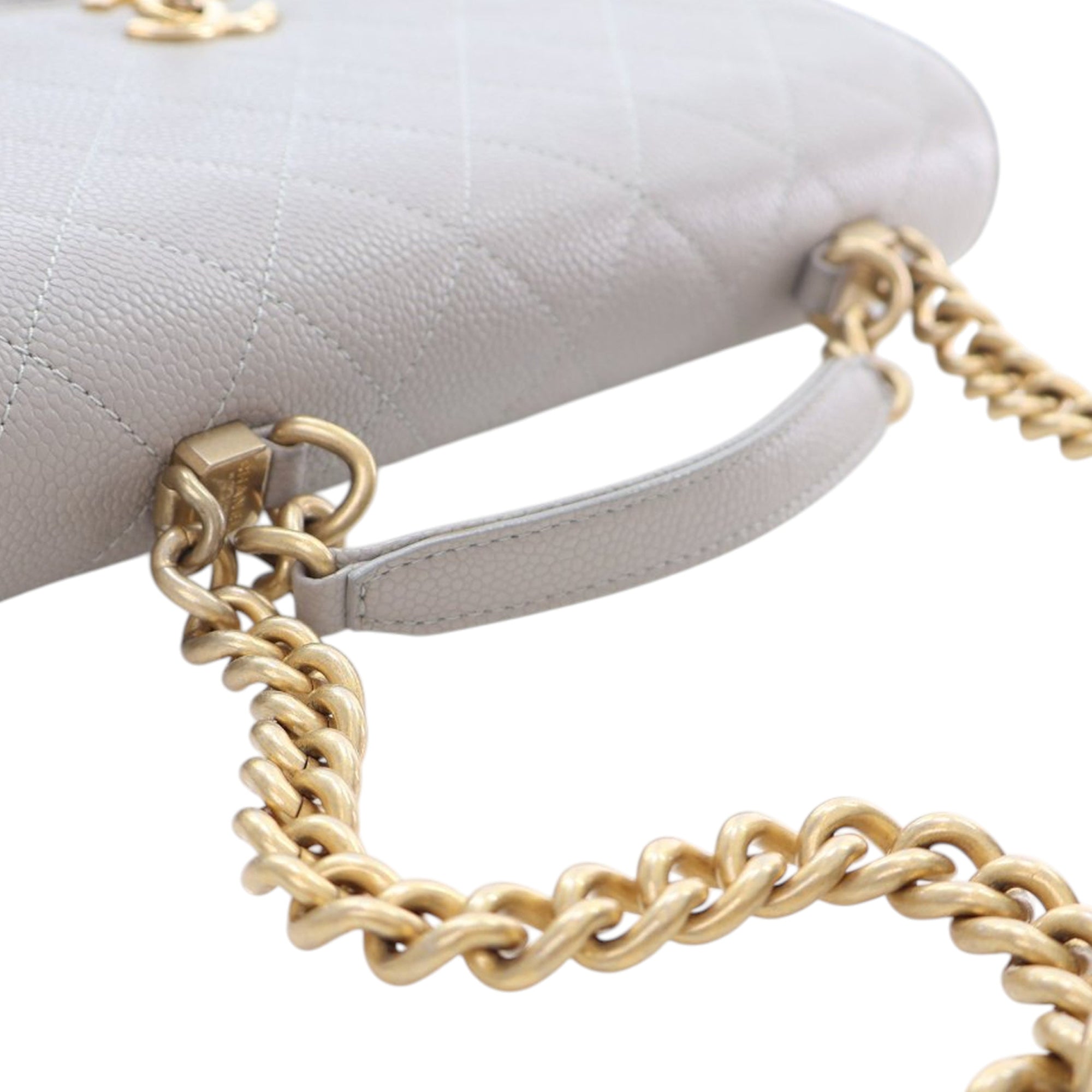 Chanel Medium Stitched Caviar Chic Affinity Top Handle Bag - image 10