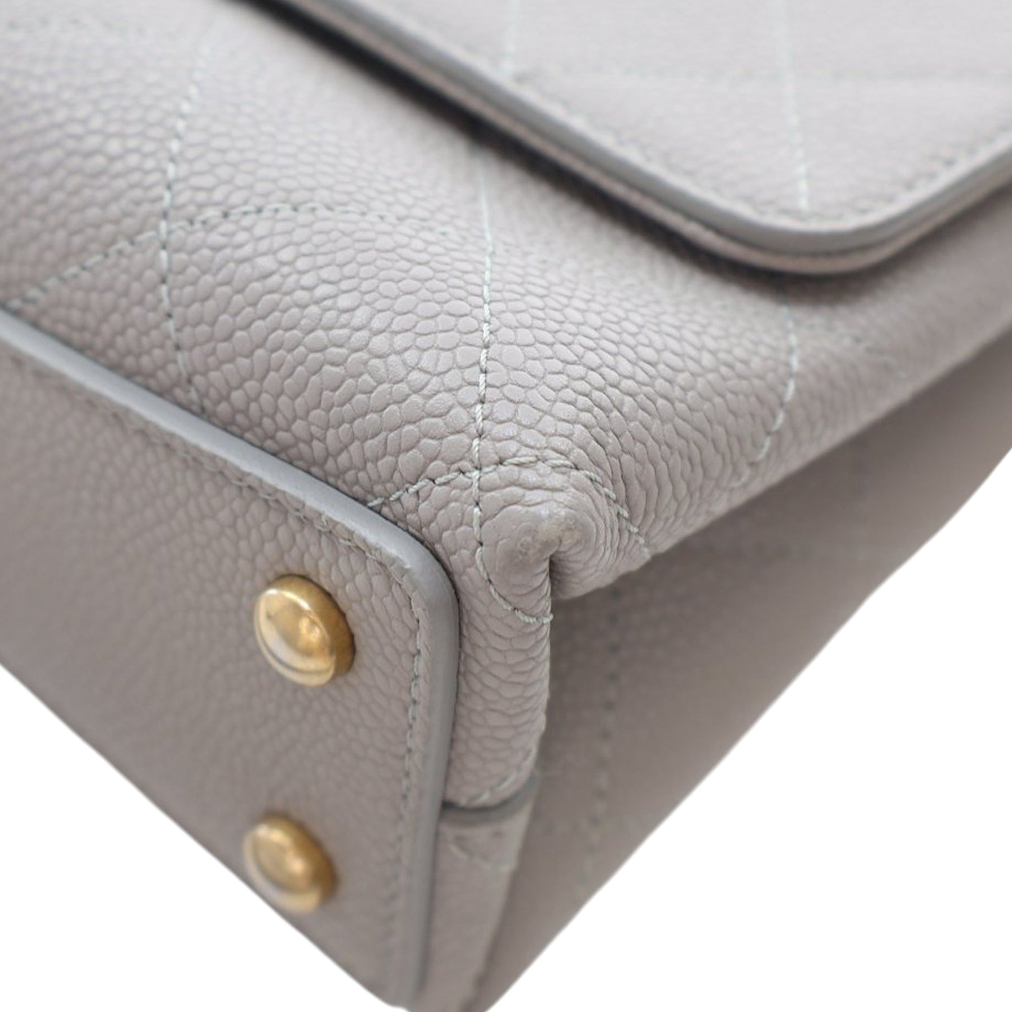Chanel Medium Stitched Caviar Chic Affinity Top Handle Bag - image 7