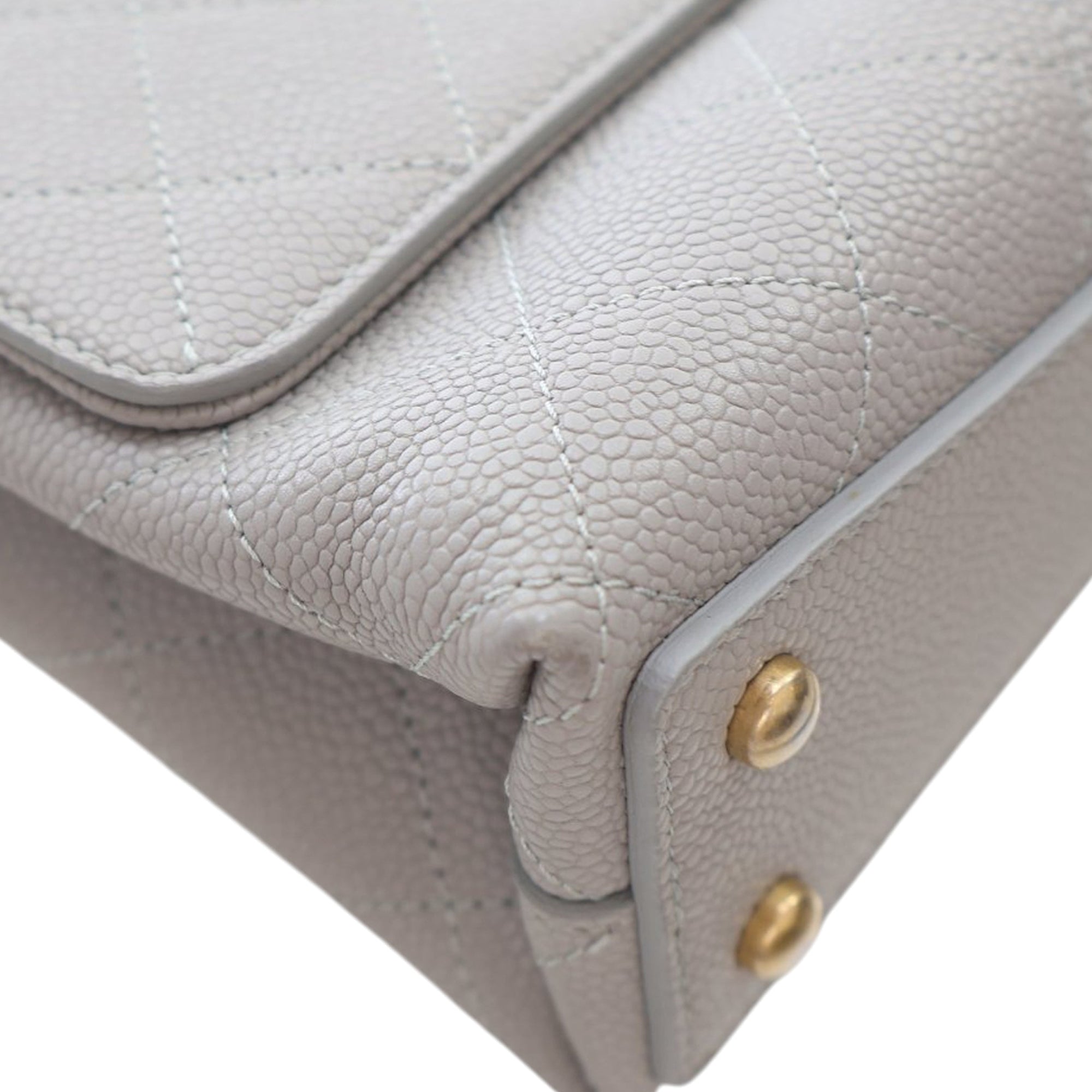 Chanel Medium Stitched Caviar Chic Affinity Top Handle Bag - image 8