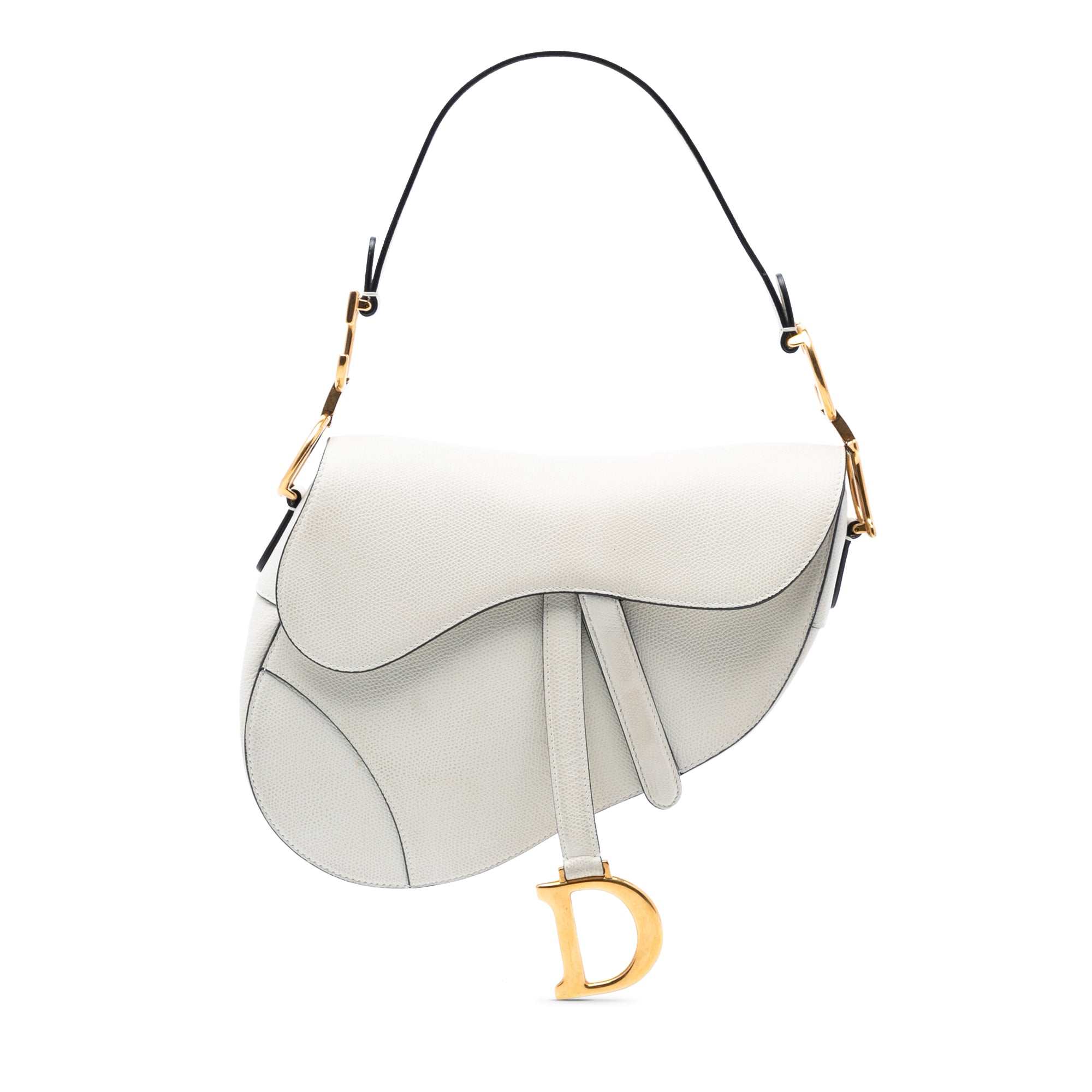 Dior Grained Calfskin Saddle Bag - image 1