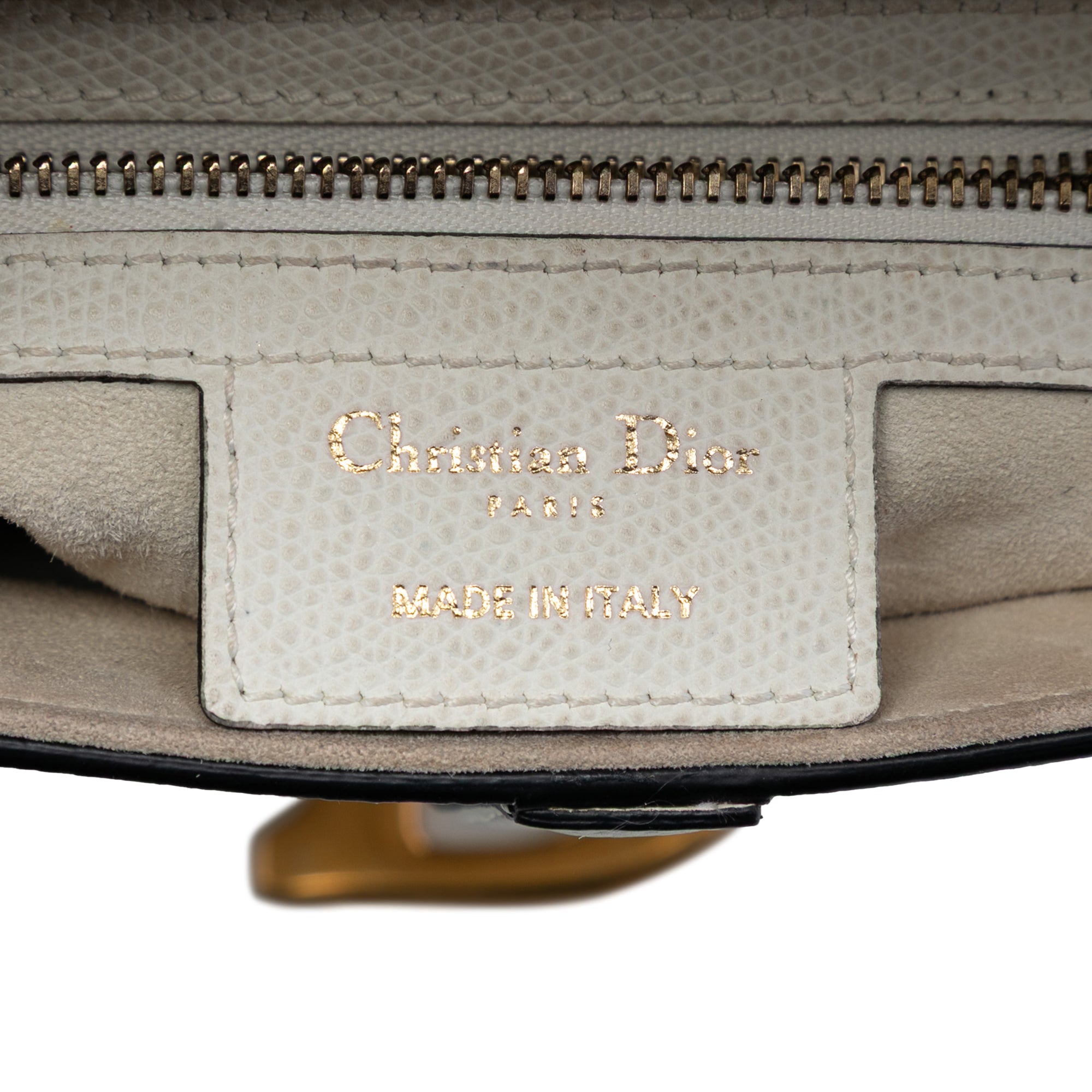 Dior Grained Calfskin Saddle Bag - image 5