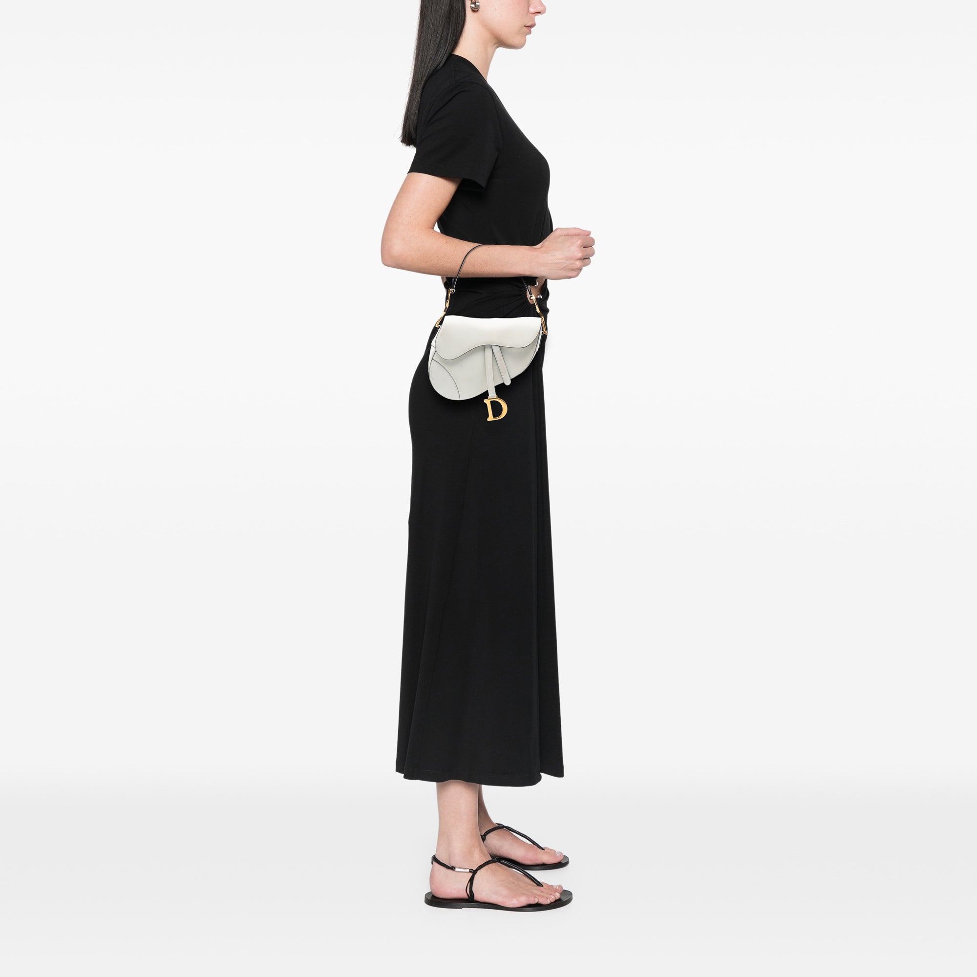 Dior Grained Calfskin Saddle Bag - image 7
