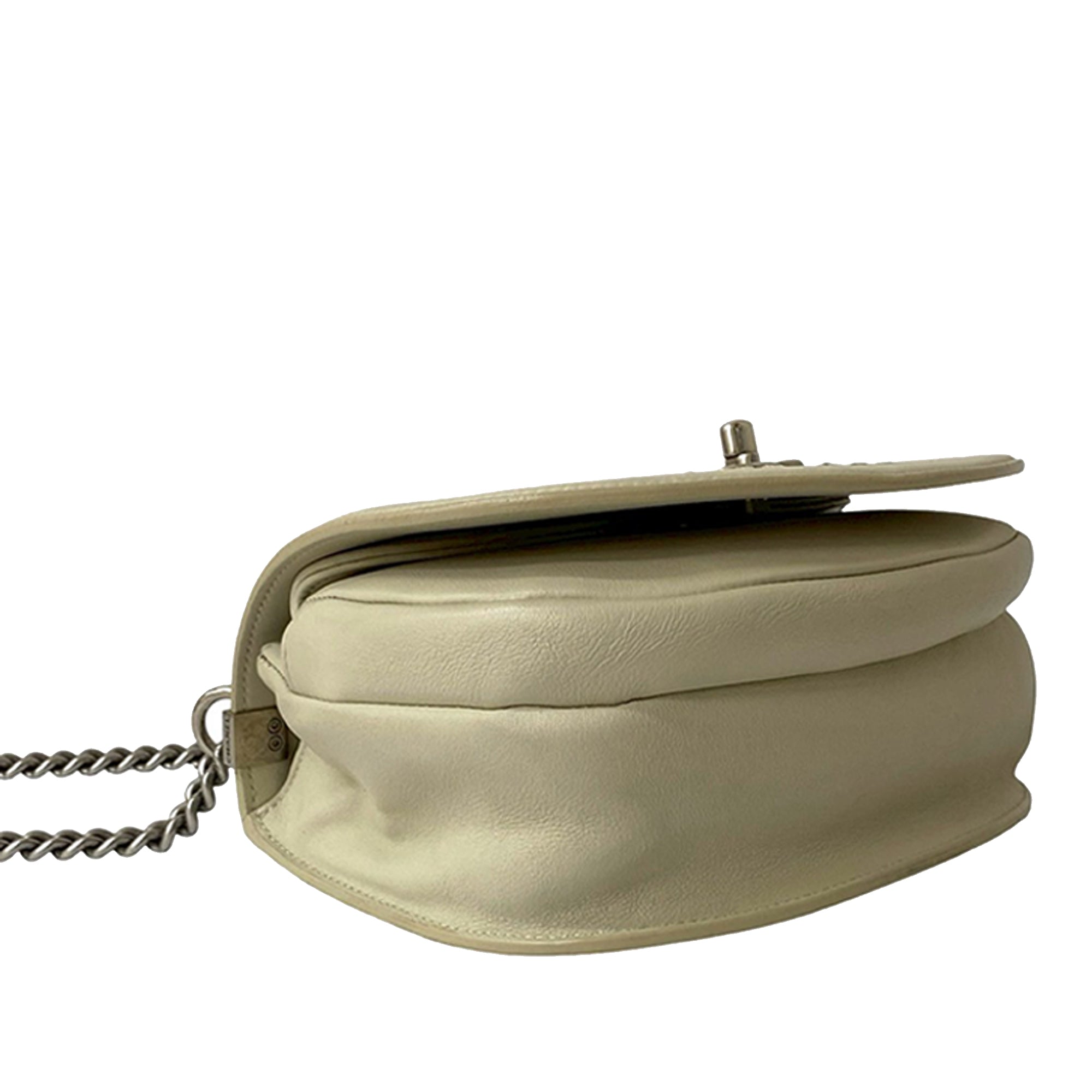 Chanel Small Calfskin Coco Eyelets Round Flap - image 3