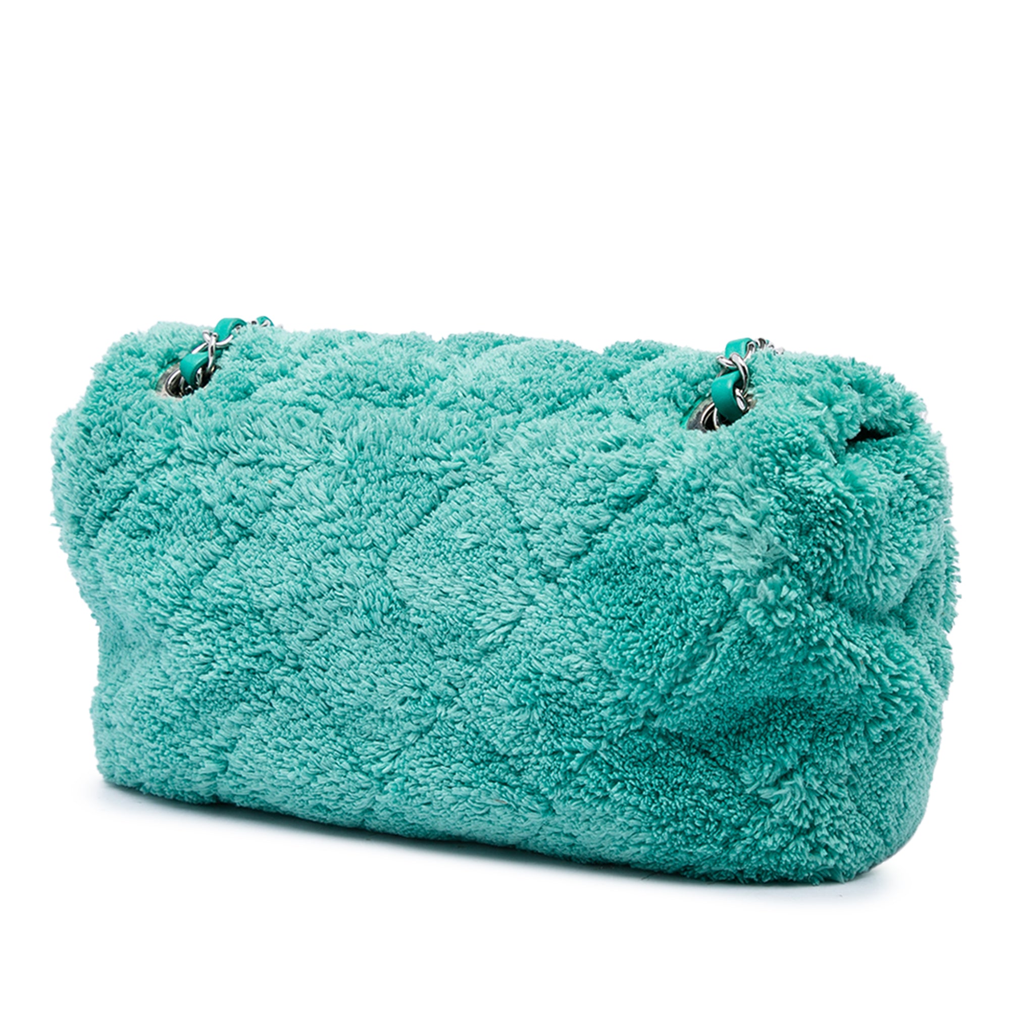 Chanel Medium Quilted Terry Cloth Coco Beach Flap - image 2