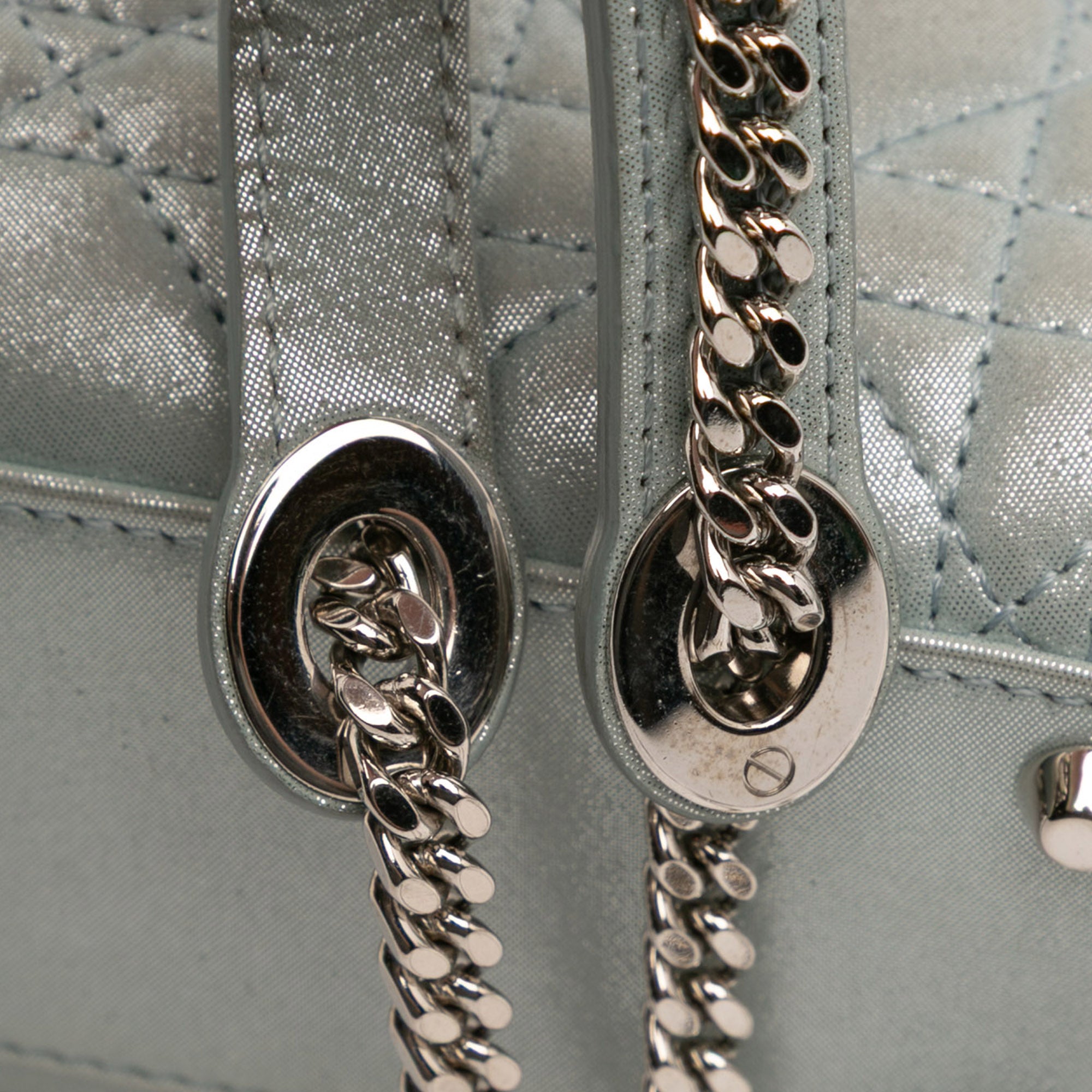 Dior Mini Iridescent Lambskin Cannage Lady Dior - image 7