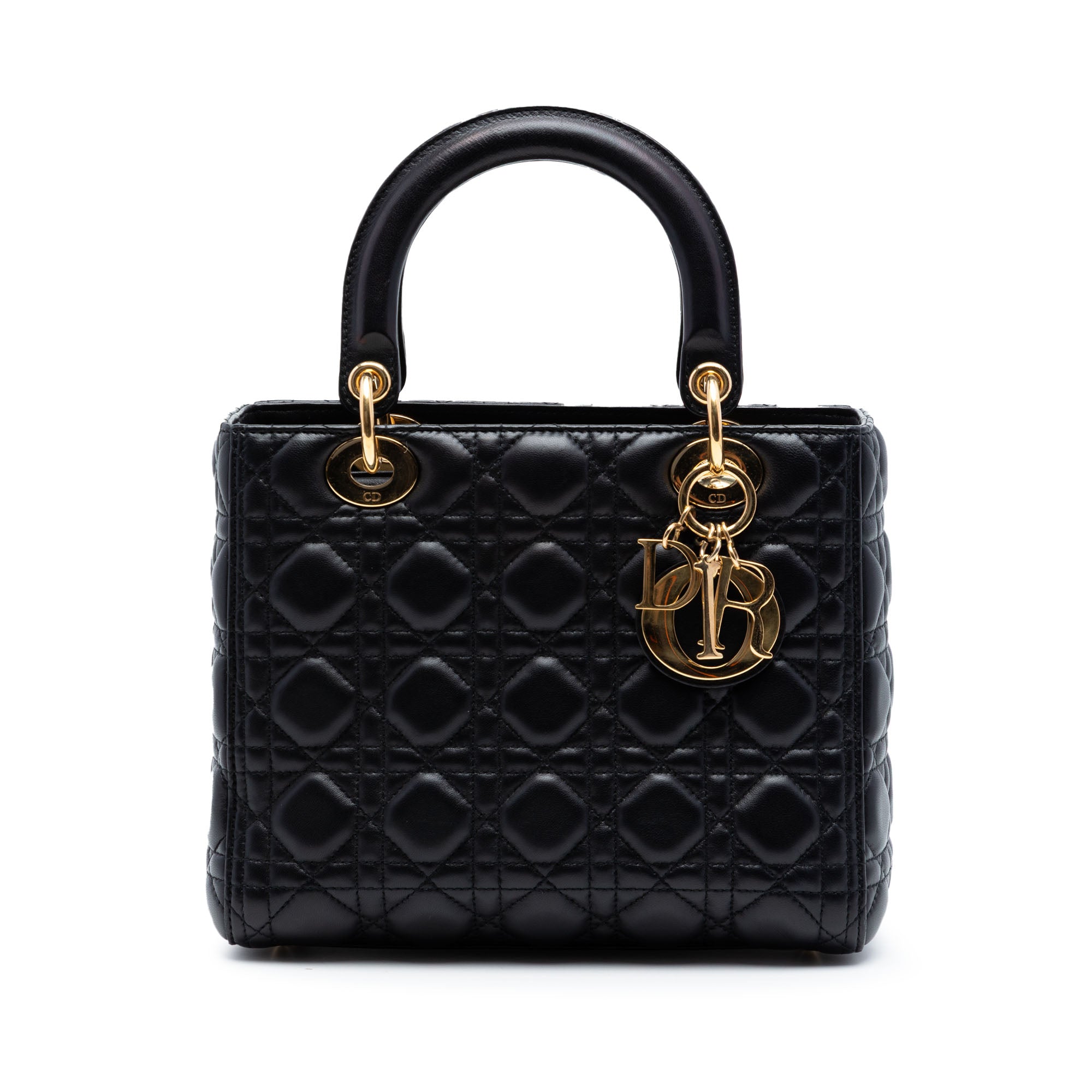 Dior Medium Lambskin Cannage Lady Dior - image 1