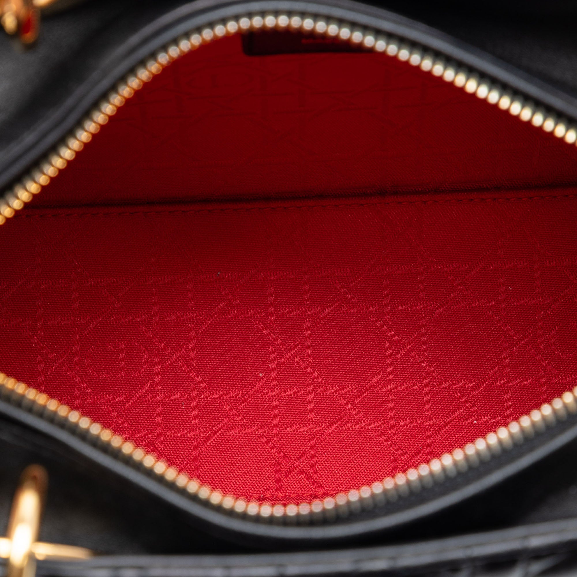 Dior Medium Lambskin Cannage Lady Dior - image 4