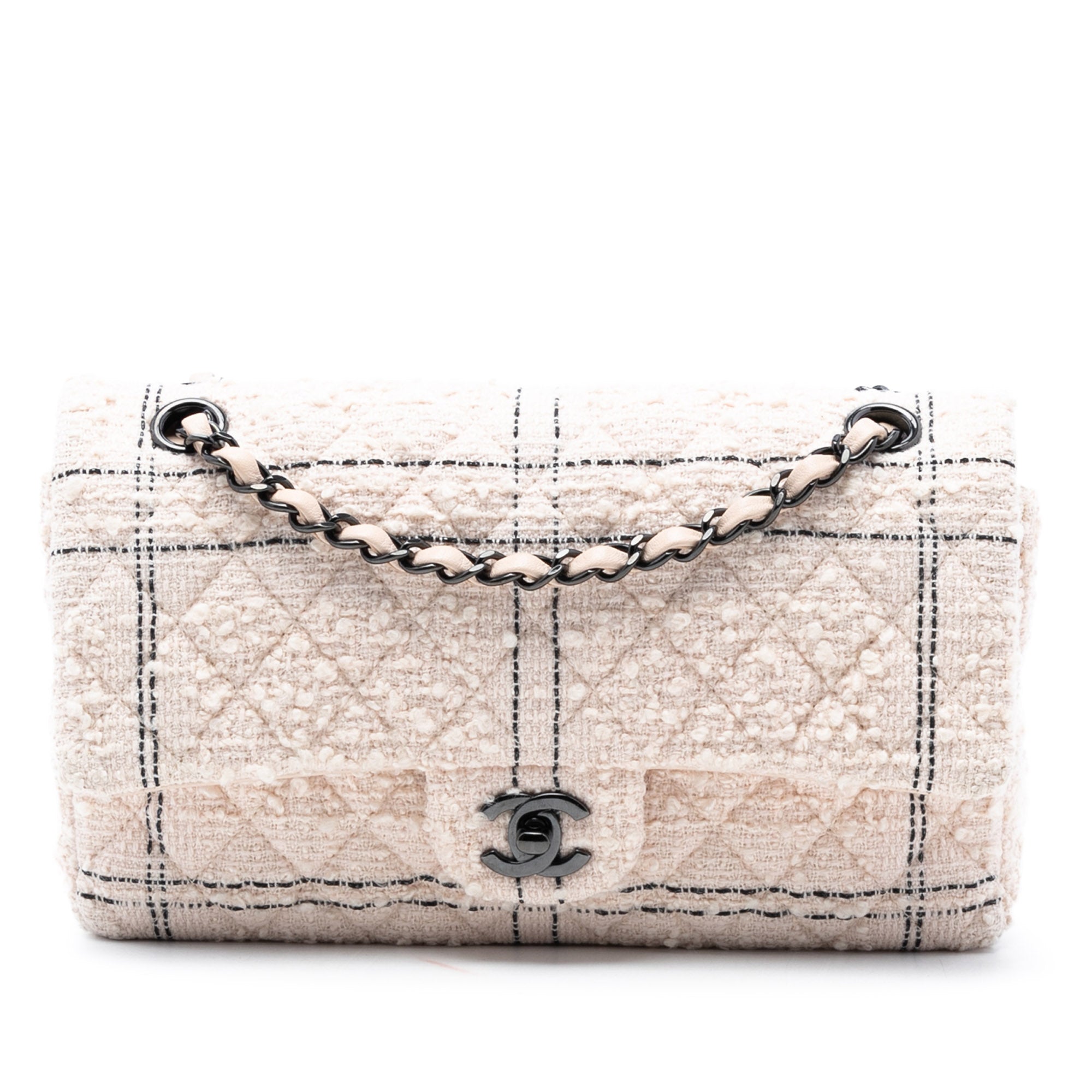 Chanel Medium Classic Tweed Double Flap - image 1