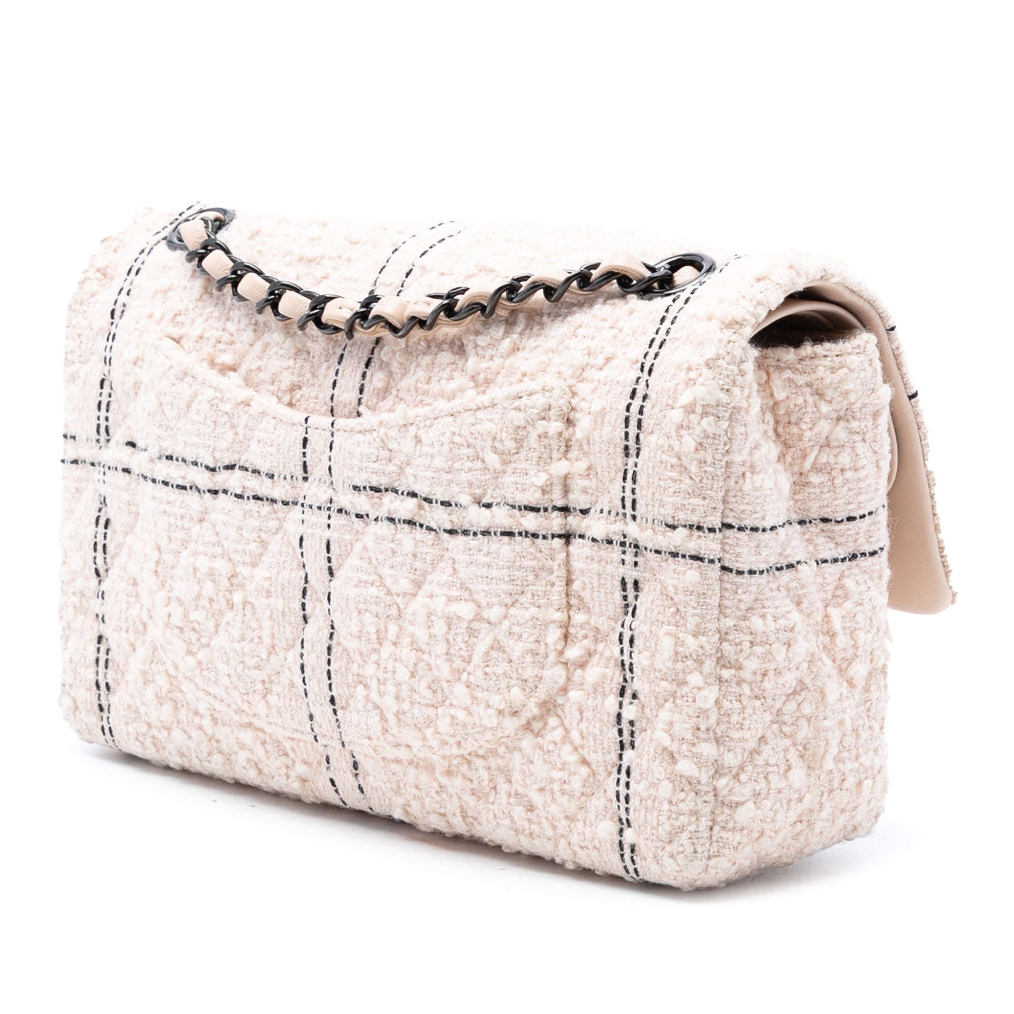 Chanel Medium Classic Tweed Double Flap - image 2